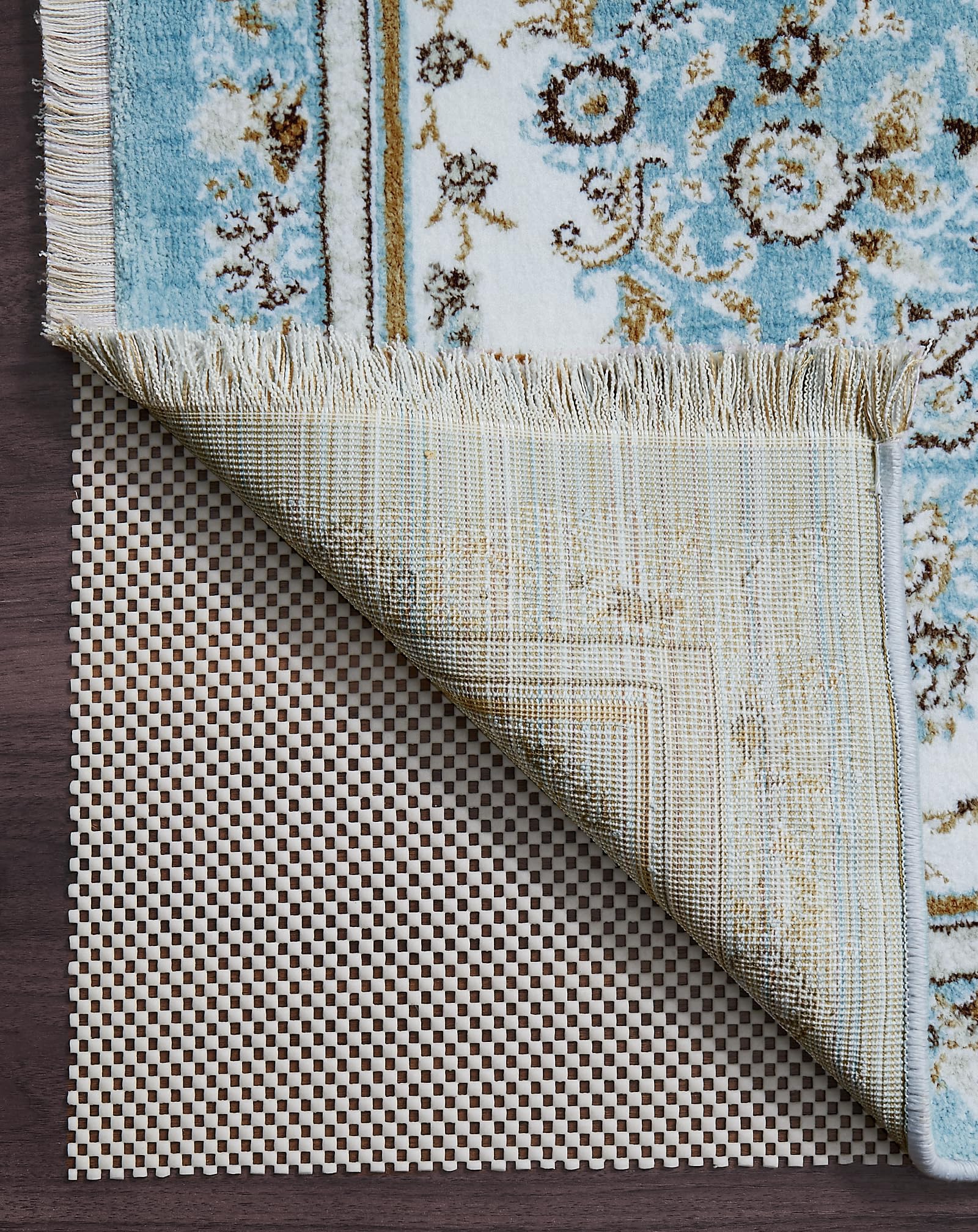Veken 6x9 Ft Rug Pad Gripper for Hardwood Floors, Non Slip Rug Pads for Area Rugs, Thick Rug Grippers for Tile Floors, Under Car