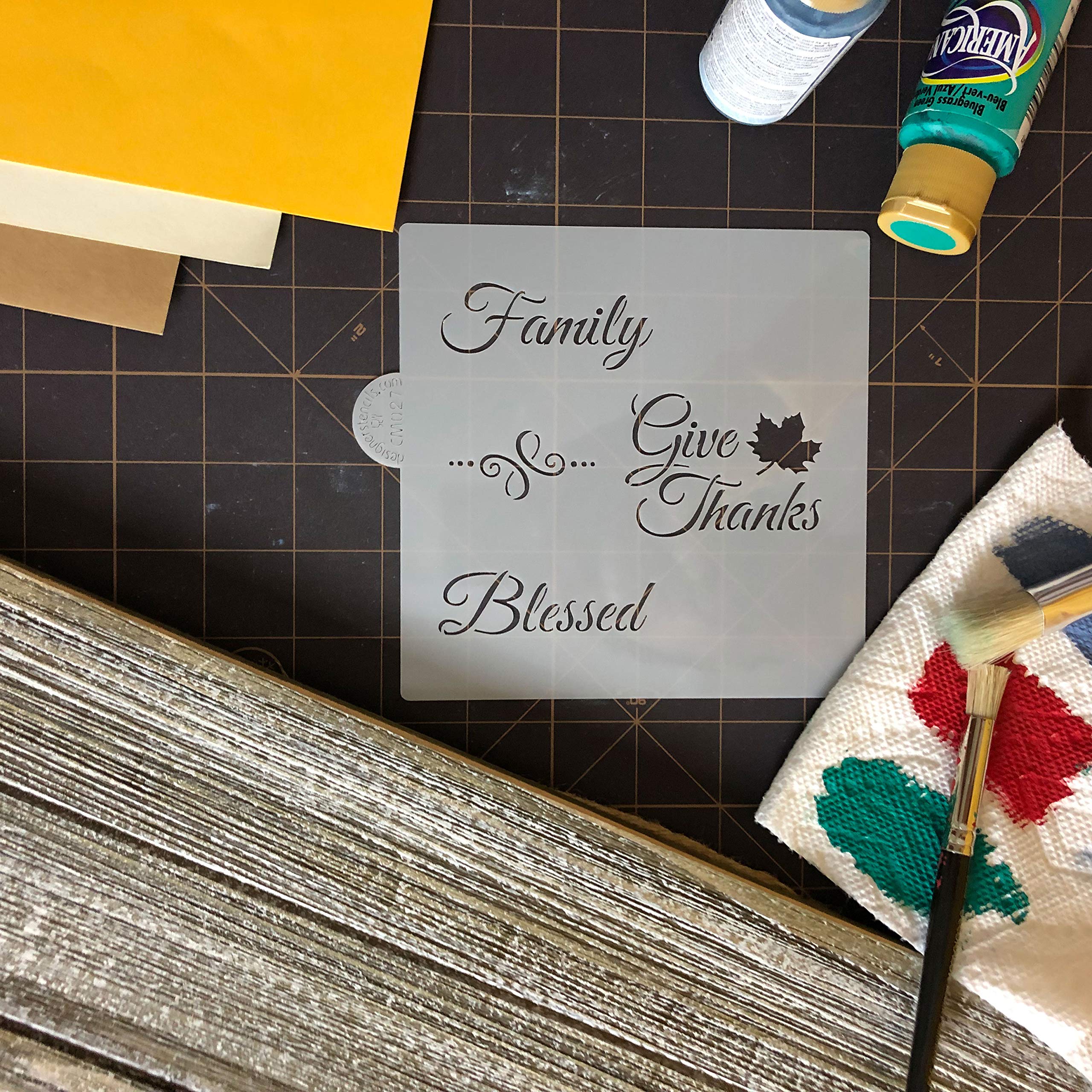 Give Thanks Cookie And Craft Stencil By Designer Stencils