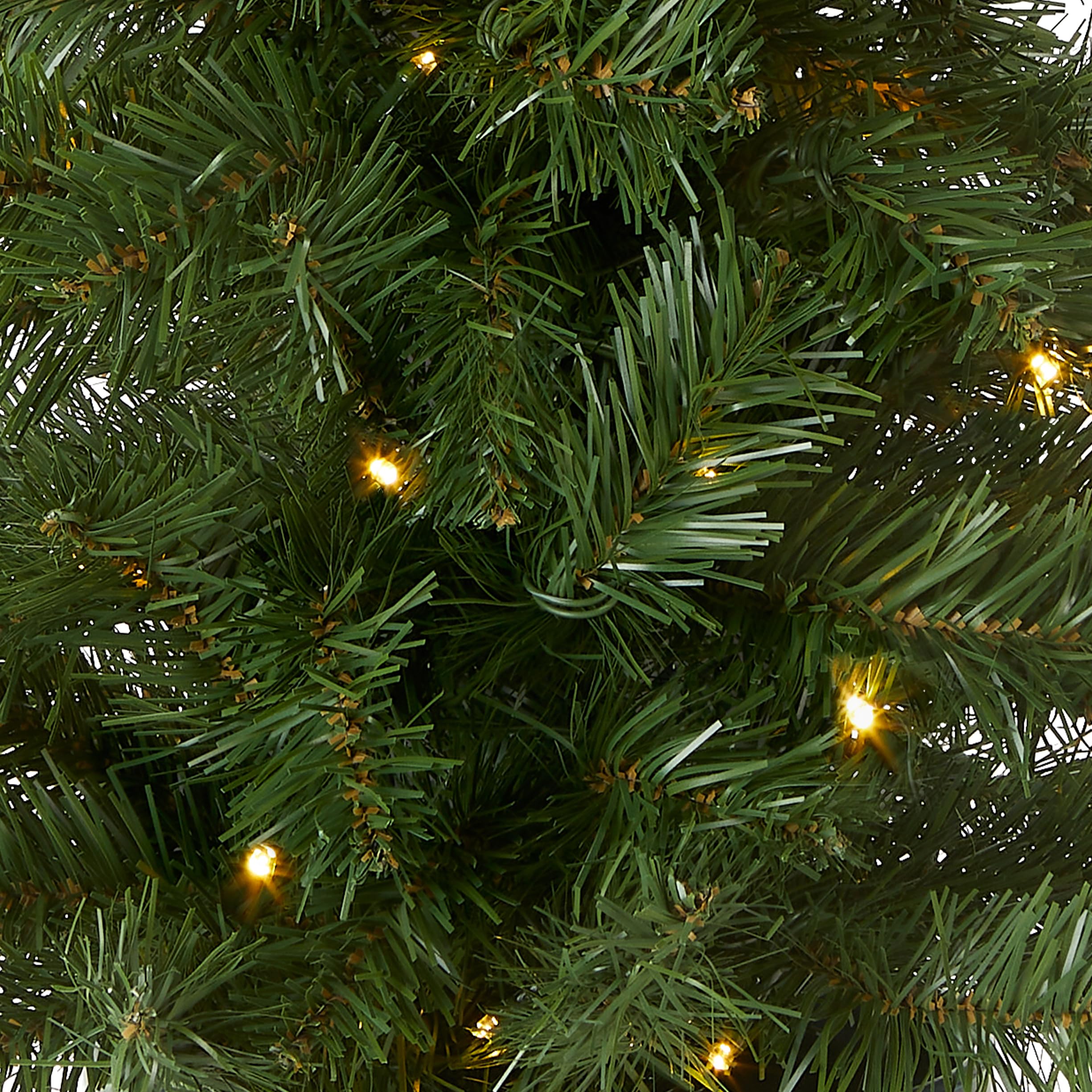 National Tree Company Pre-Lit Evergreen Collection Artificial Christmas Decoration Set, Includes 2 Mini Entrance Trees, 1 Garlan