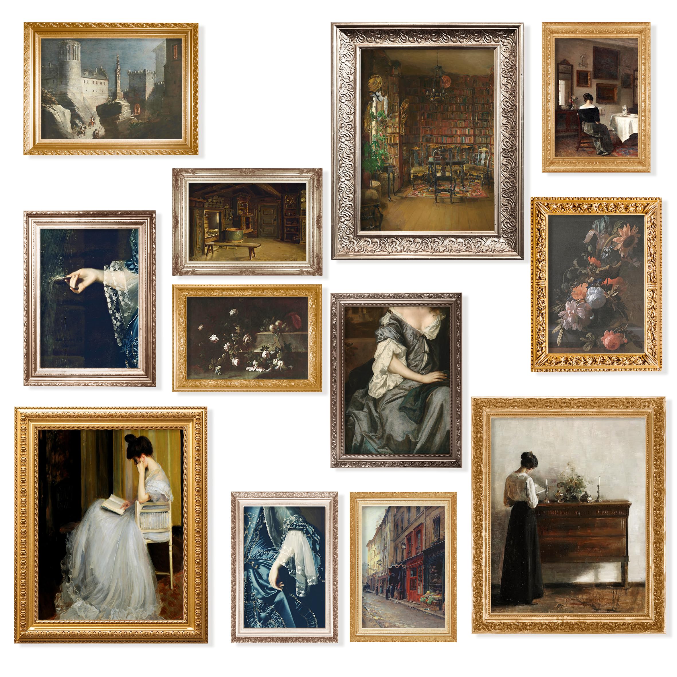 97 Decor Gothic Victorian for Home - Antique Wall Decor  Dark Pictures Wall  Vintage Ladies Portrait Poster Print  Moody Maximalist Bedroom Decorations (8x10 UNFRAMED)