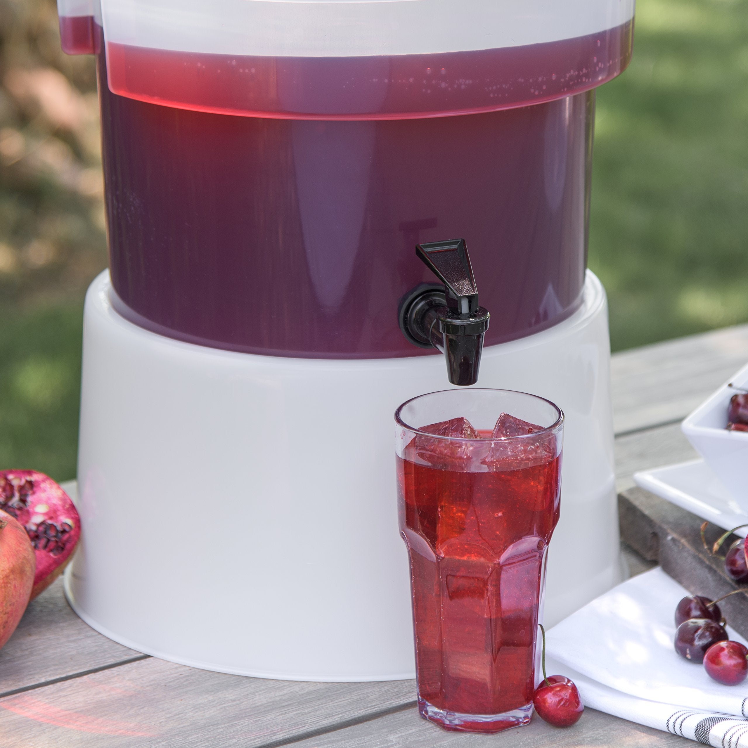 Carlisle Foodservice Products 221102 White 12-3/16-Inch Round Dispenser, Large