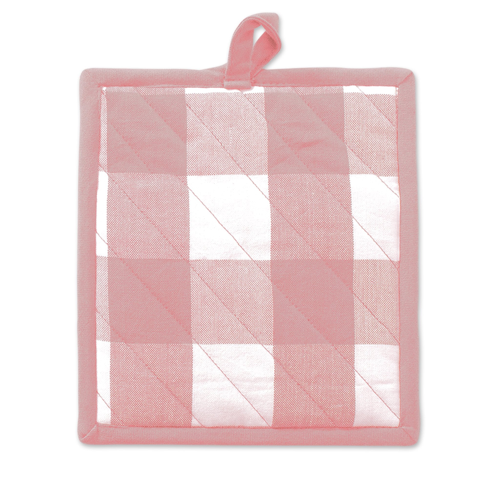 DII Pink Buffalo Check Potholder (Set of 2)