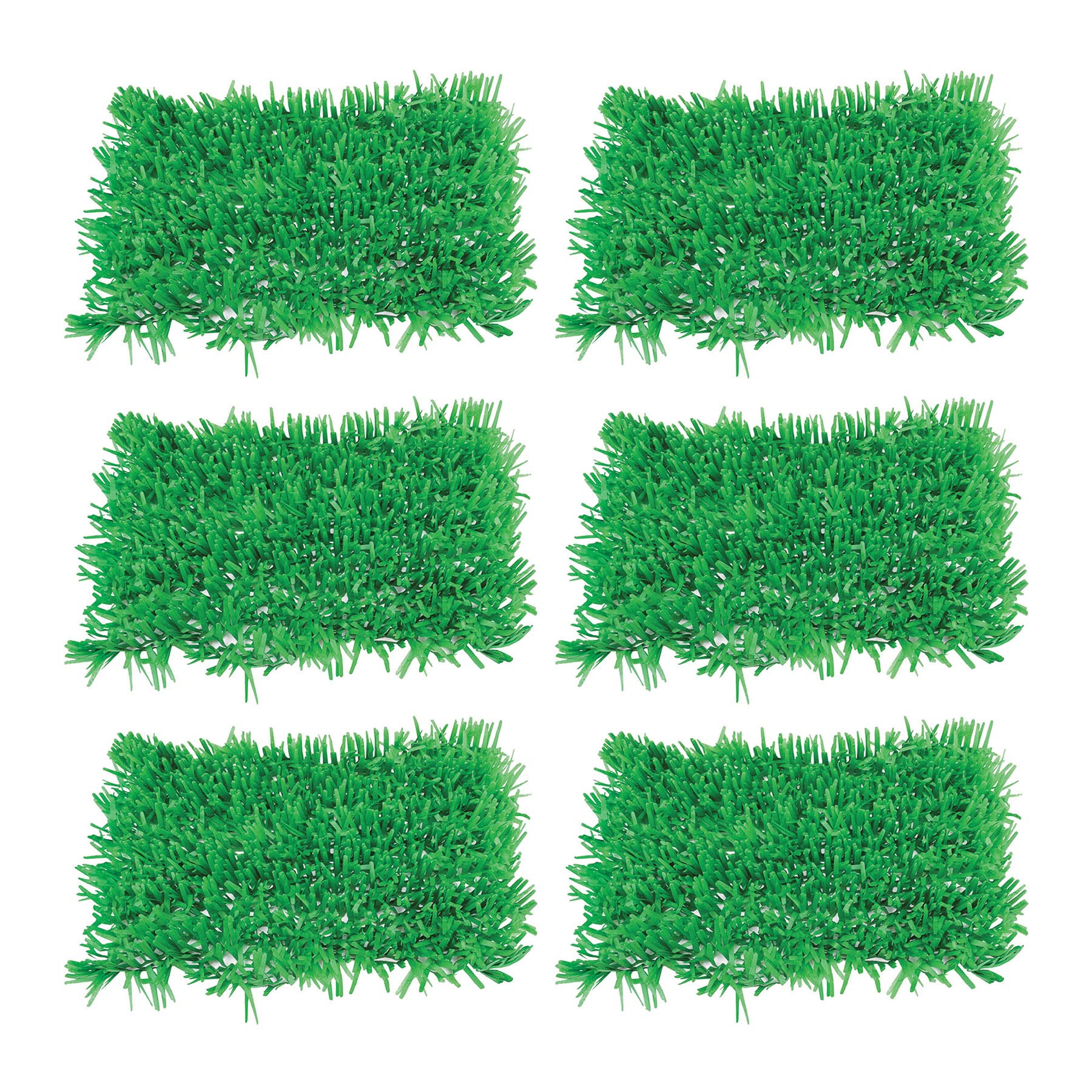 Beistle Tissue Grass Mats 6 Piece, 15 x 30, Green