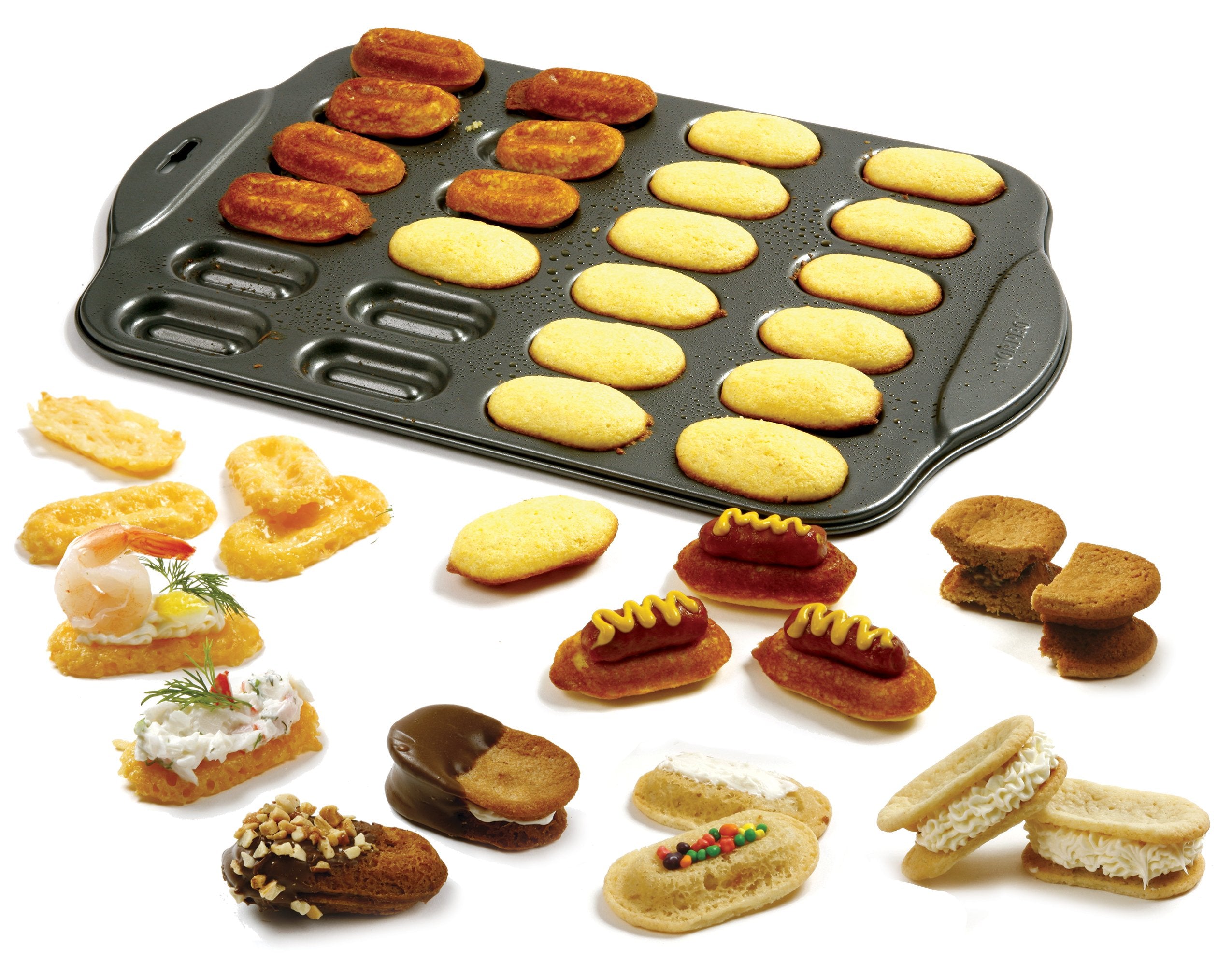 Norpro Filled Sandwich Cookie Pan, Gray