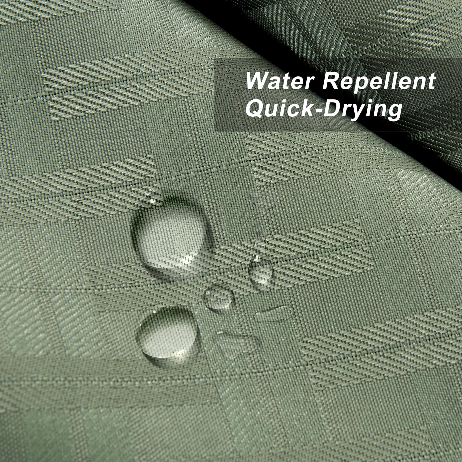 Pangsinne 60 Inch Shower Curtain - Heavy Duty Thick Fabric Green Shower Curtains For Bathroom, Weighted Hotel Spa Luxury Water R