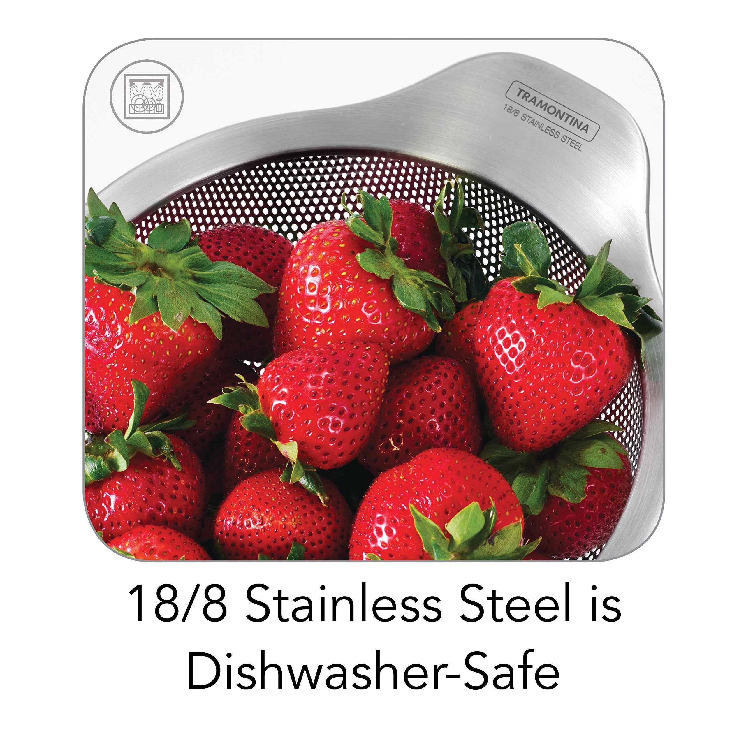 Tramontina Colanders Stainless Steel 3-Pack, 80206/556Ds