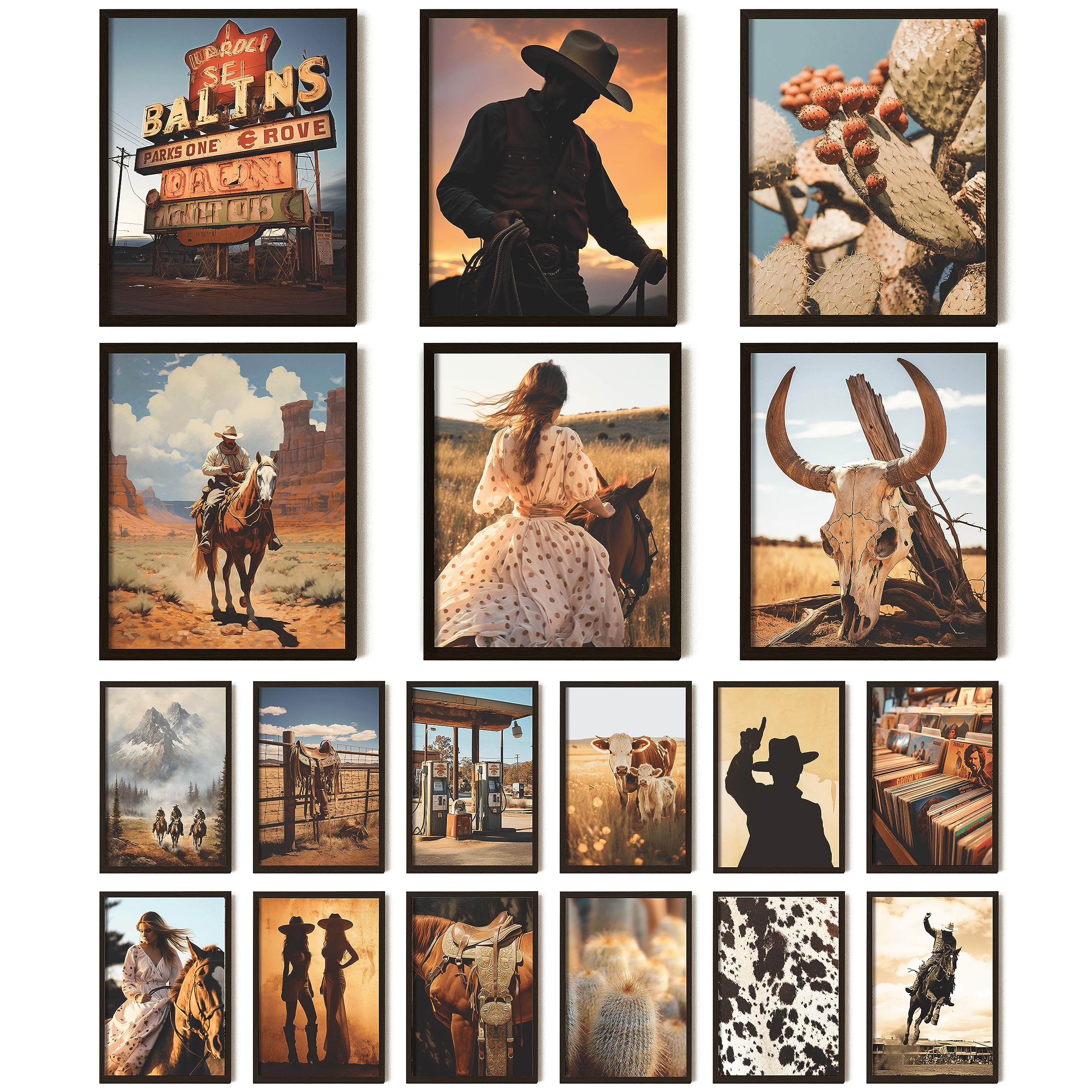 97 Decor Western Room Decor For Bedroom - Western Wall Decor, Western Wall Art Prints, Western Pictures Wall Decor, Antique Cowb