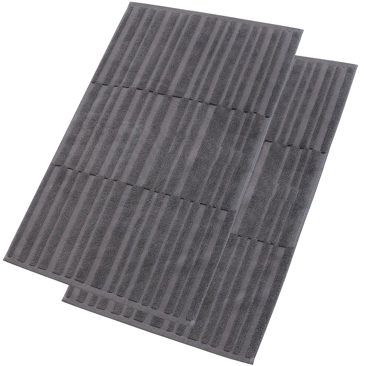 Semaxe Bath Mats Rugs Floor Towel Sets,100% Cotton Absorbent Hotel Spa Shower Mat, Machine Washable Fade Resistant Bathtub Mat,G