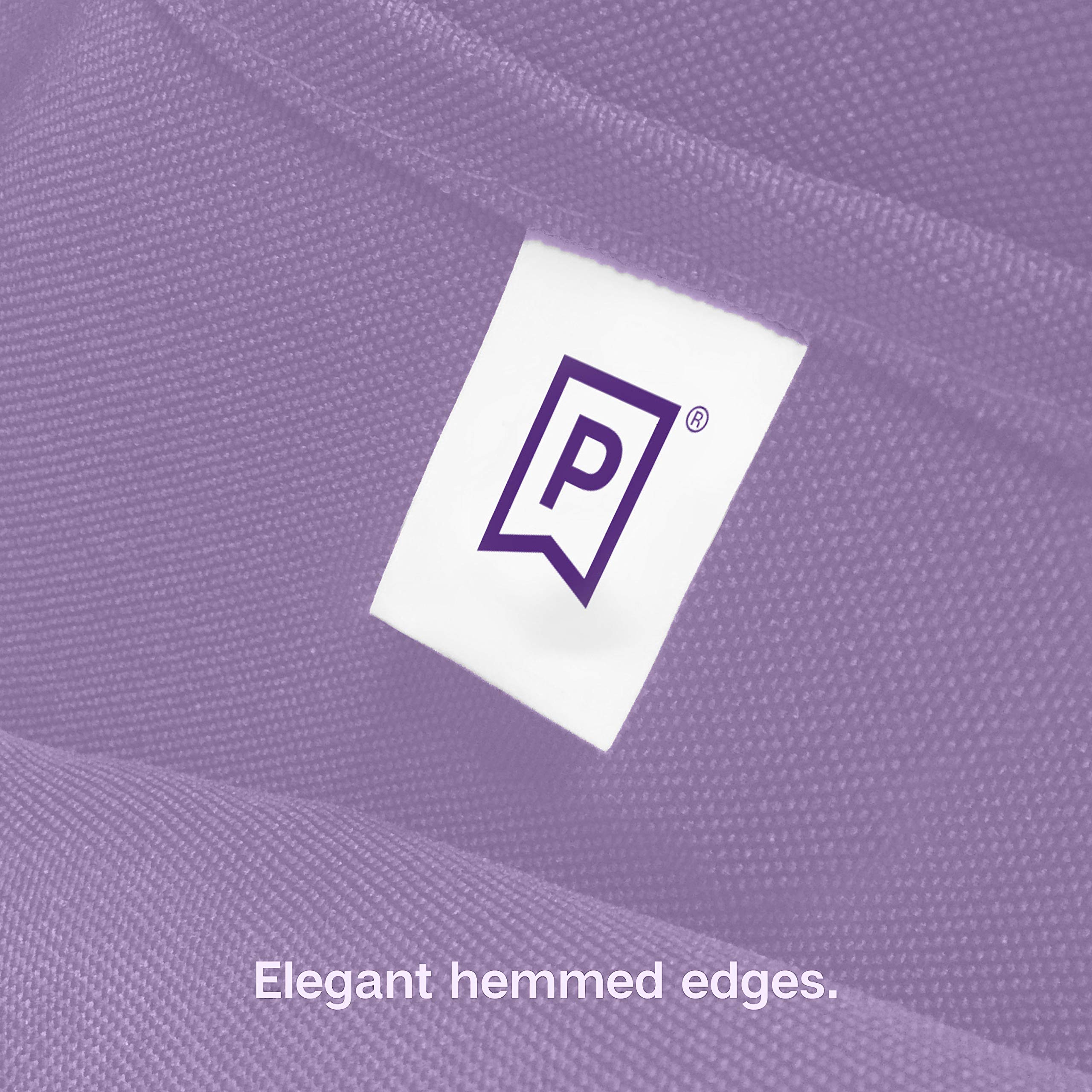 Gee Di Moda Rectangle Tablecloth - 60 x 84 Inch Lavender Table Cloth for 5 Foot Rectangle Table - Heavy Duty Washable Fabric - f