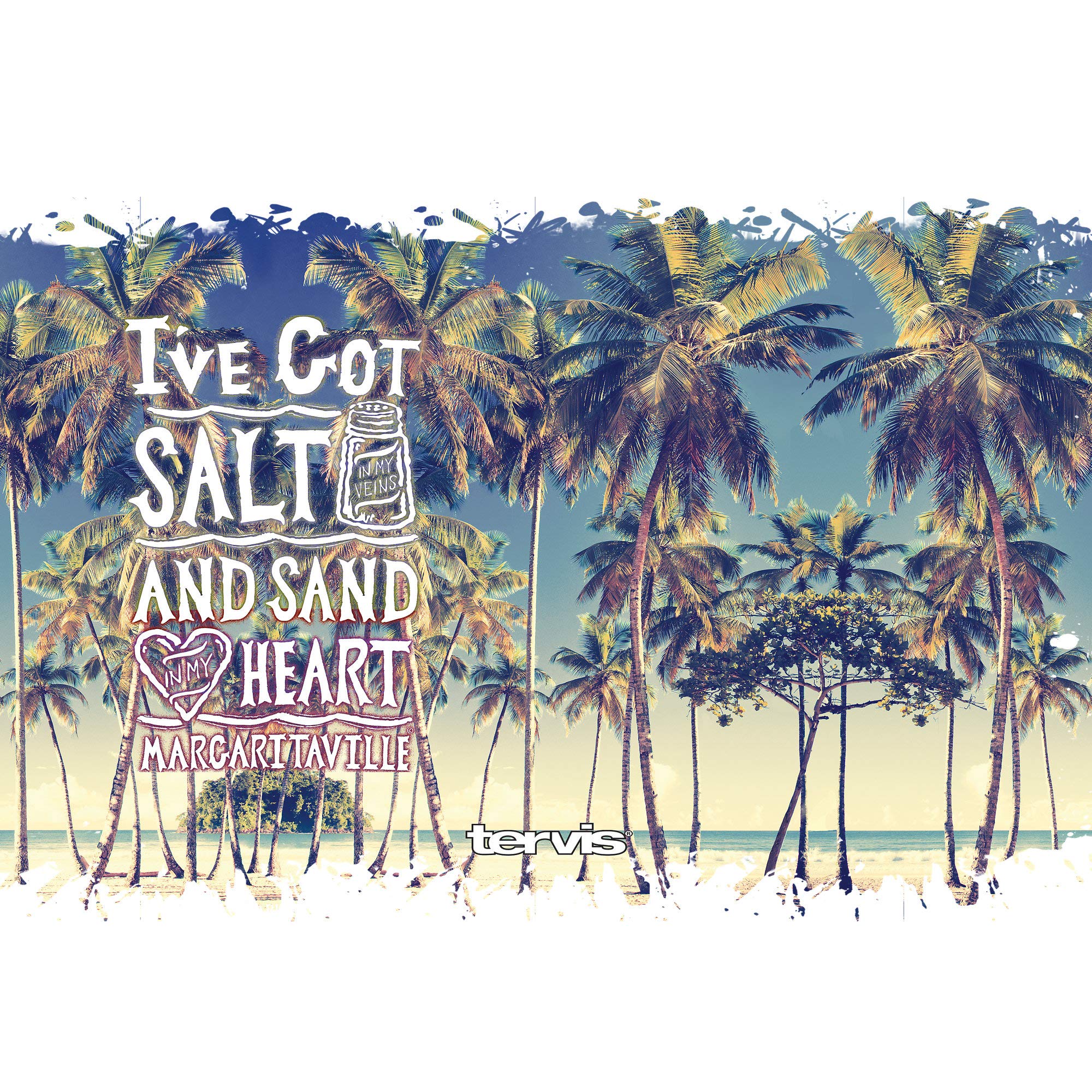 Tervis Margaritaville-Salt In My Veins Insulated Tumbler, 30Oz Legacy, Stainless Steel