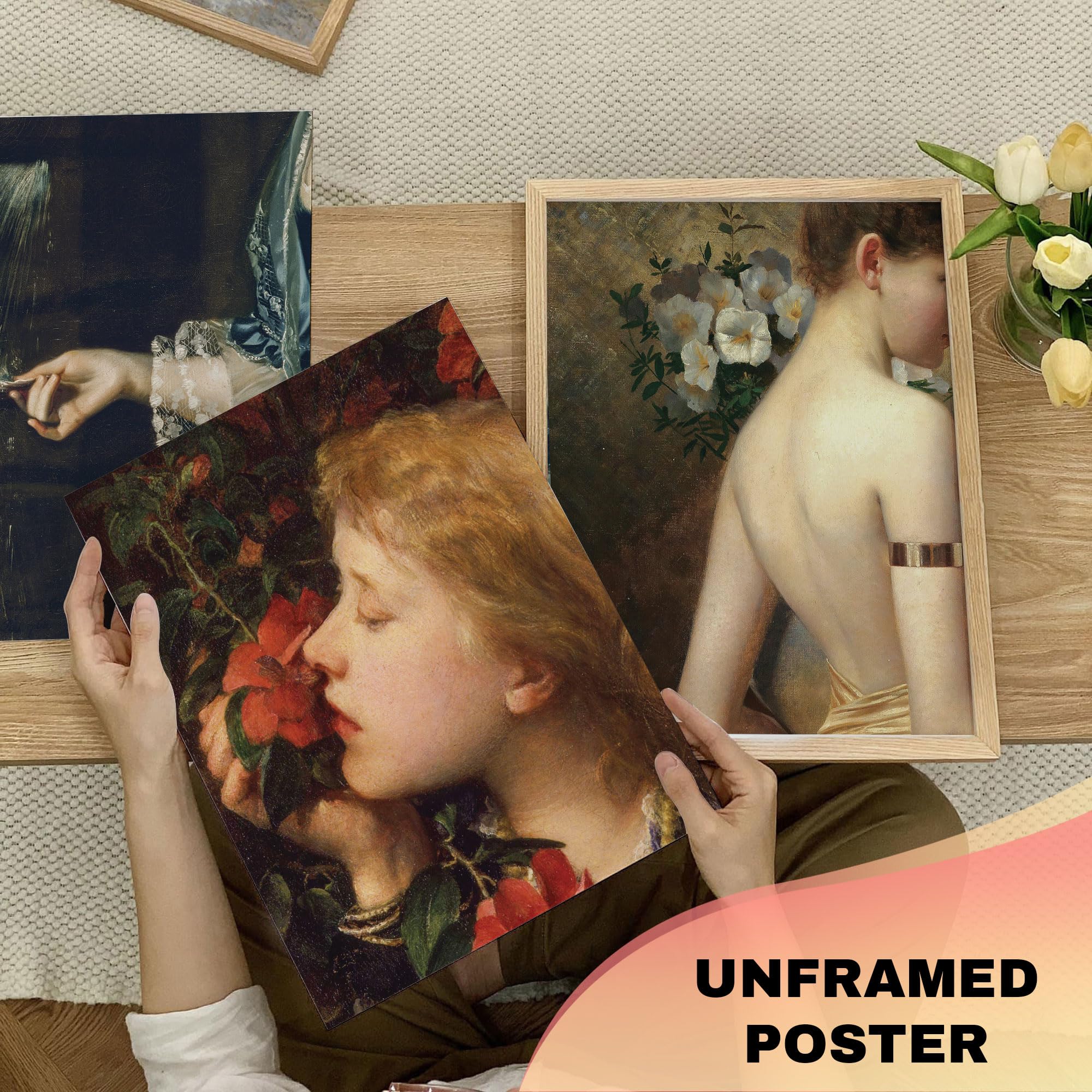 Lucky Numen Set 12 Renaissance Wall Art, Victorian Gothic Decor, Victorian Wall Decor, Famous Paintings Wall Art, Impressionist