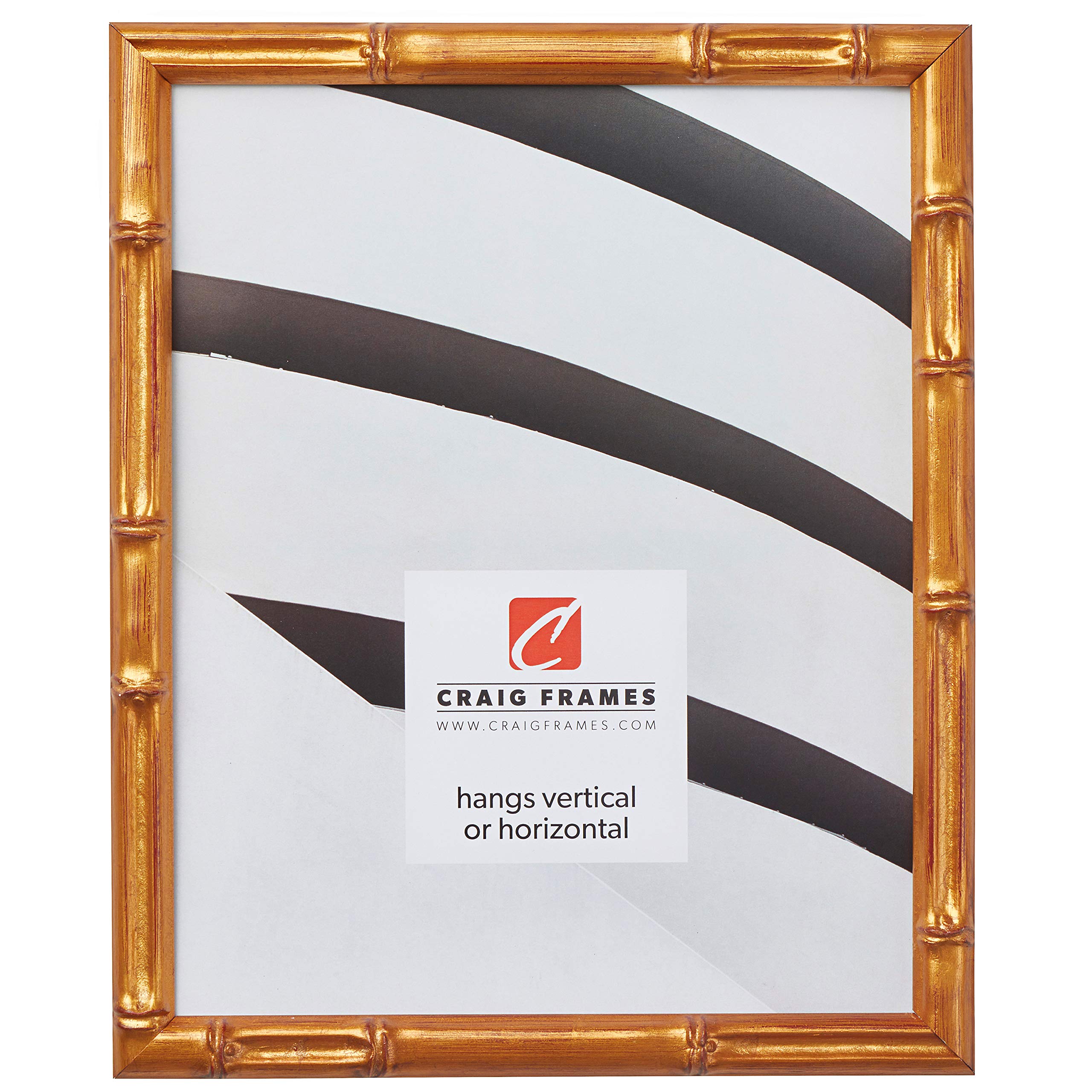 Craig Frames Vintage Gold Bamboo Composite Picture Frame, 20 by 30-Inch