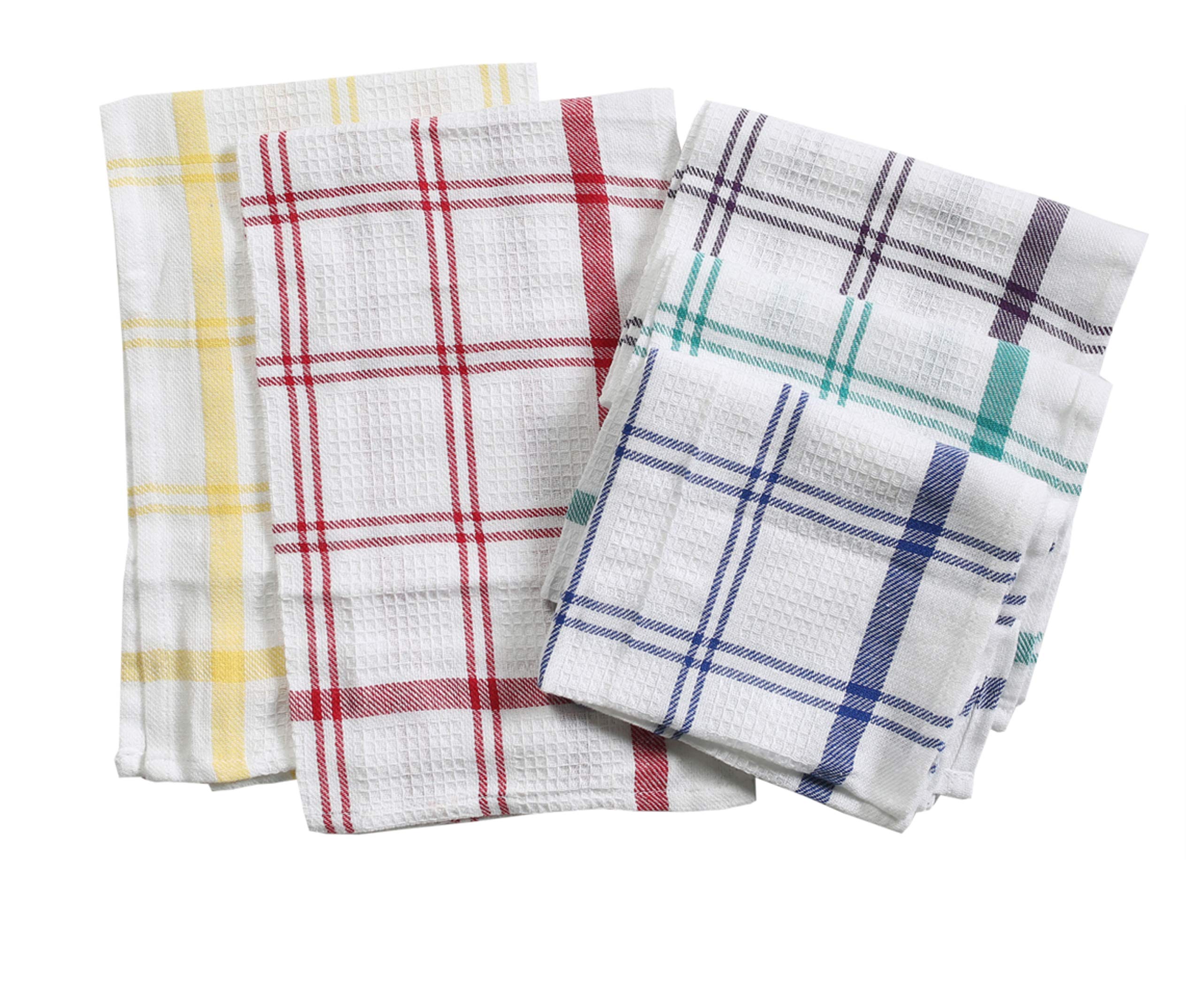 Pixel Home Decor Kitchen Towel | Cleaning Towel | Superior Cotton | MultiPurpose| Waffle Dish Cloth, 50 Gsm, Pack Of 5