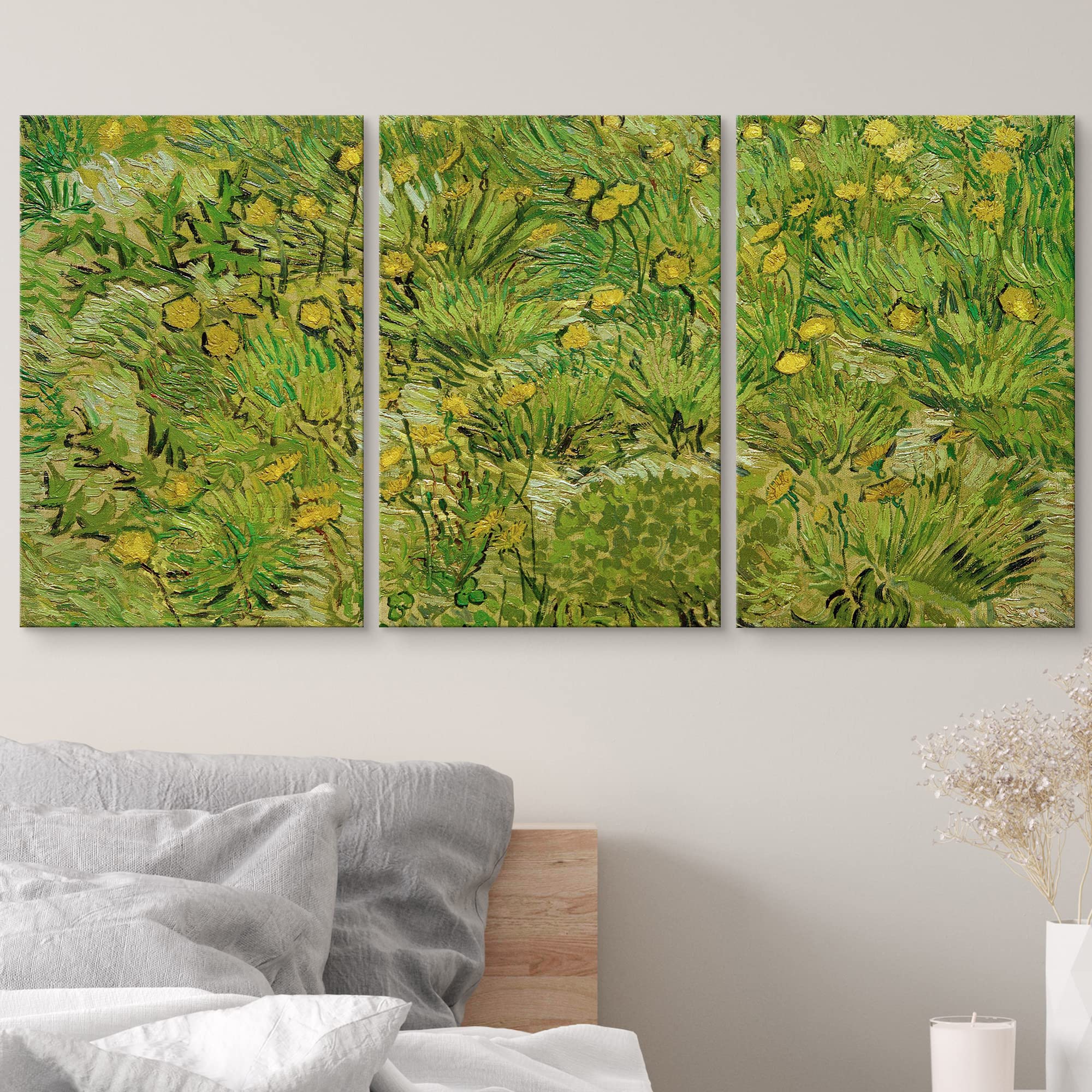 Wall26 Canvas Print Wall Art Set Dandelion Flowers In The Garden Vincent Van Gogh Classical Illustrations Fine Art Decorative Hi