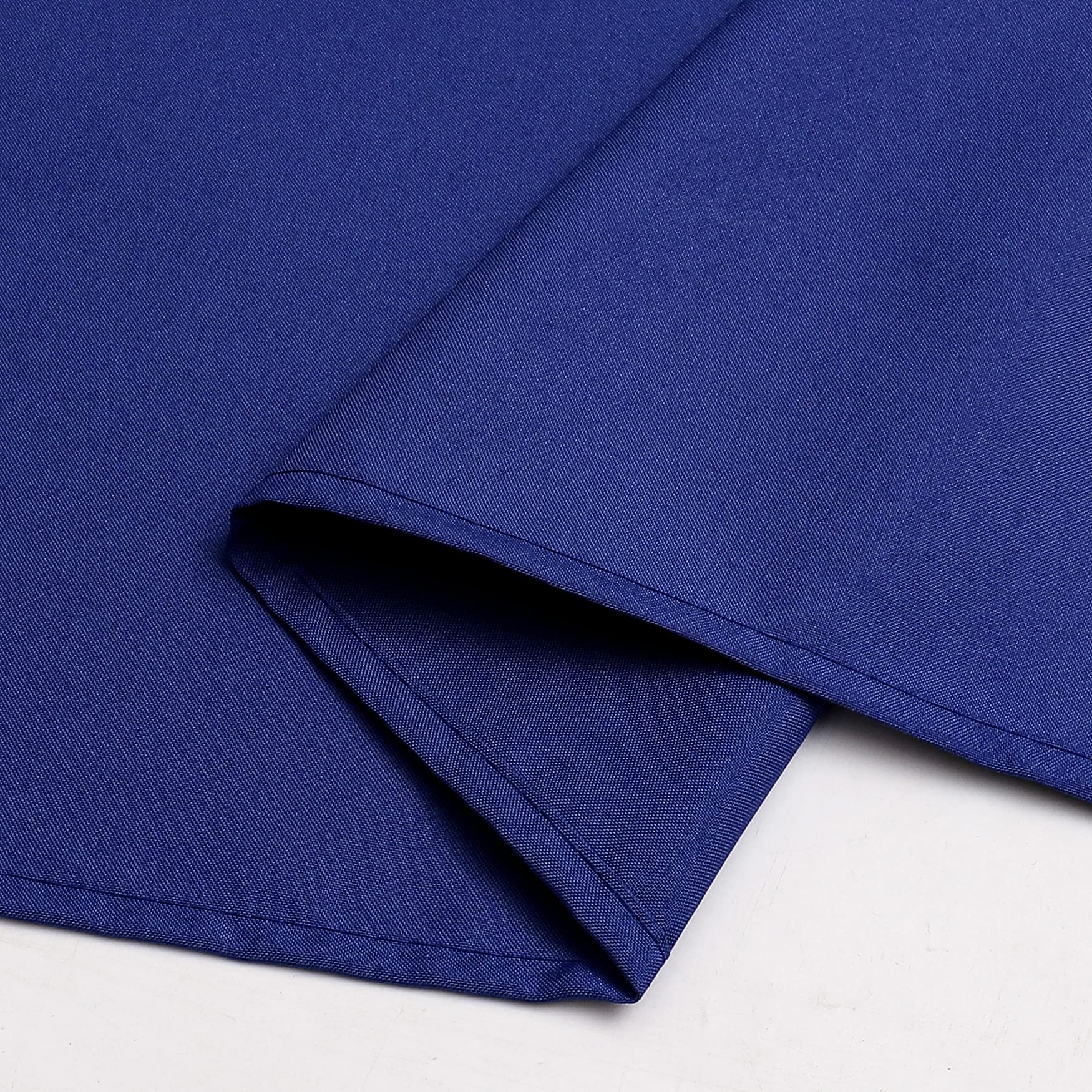 Wewoch Royal Blue Rectangle Tablecloth Wrinkle Resistant Washable Fabric Table Cloth for Dining Kitchen  Parties Weddings and Outdoor Use 60 Inch by 84 Inch