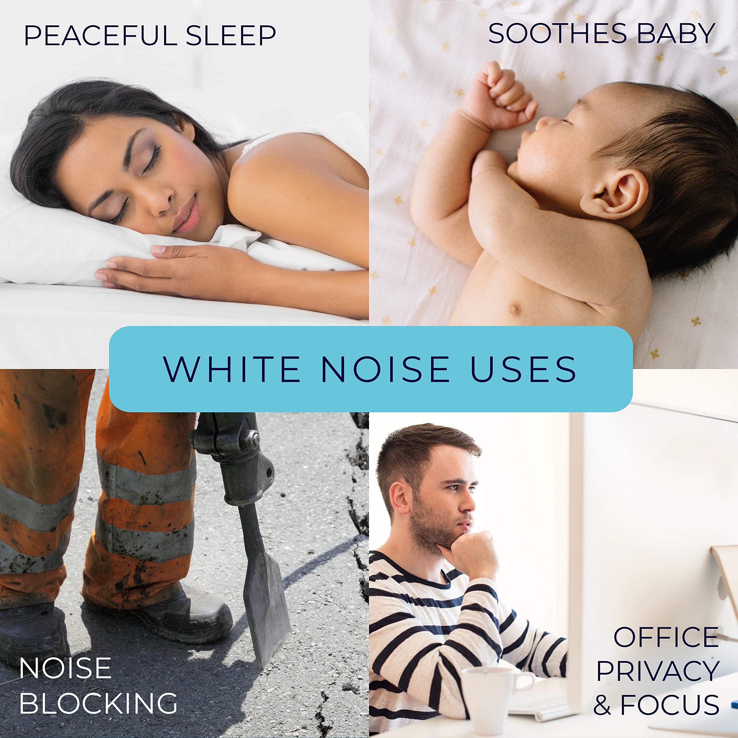 Yogasleep Dohm Classic (3 Pack) The Original White Noise Sound Machine, Soothing Natural Sounds From A Real Fan, Sleep Therapy F
