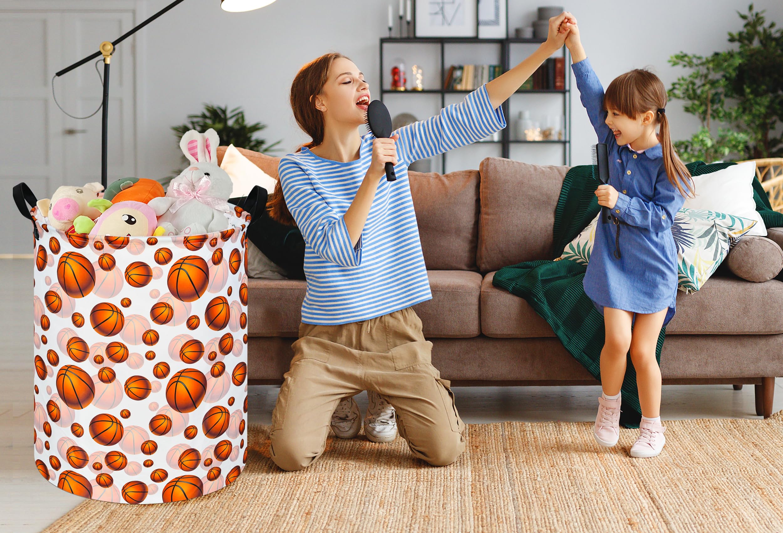Duyiy Round Laundry Hamper Storage Basket Laundry Organizer Hamper Storage Bins Clothes And Toys Box Nursery Hamper Gift Basket