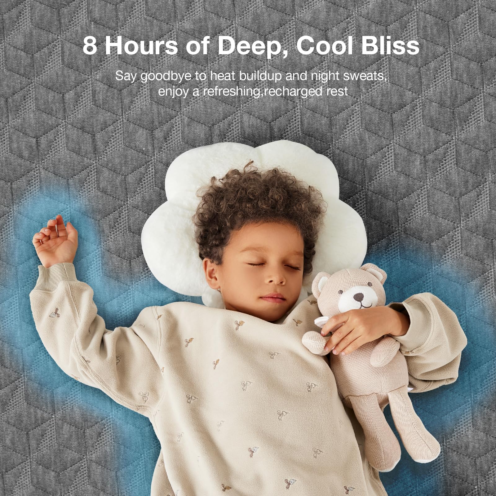 Novilla Full Size Mattress, 5 Inch Mattress Full Size Memory Foam with Gel-Infused & Airflow Wave-Cut Foam for Cool Touch & Pres