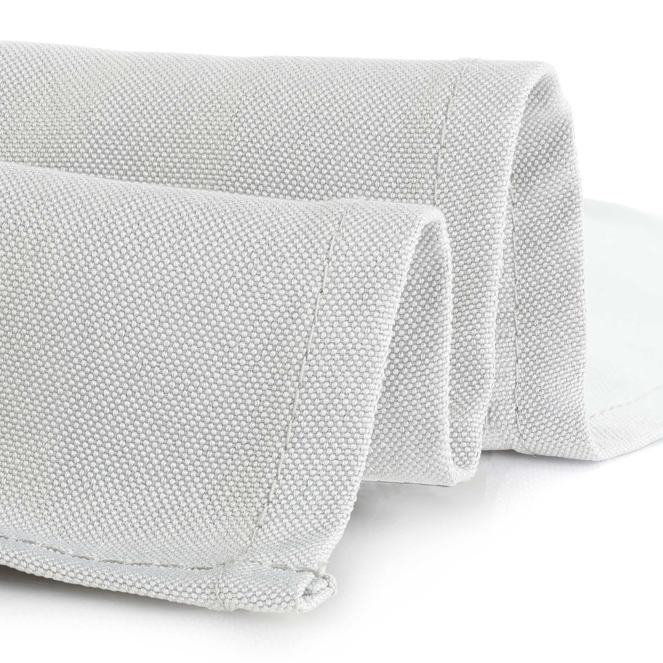 Gee Di Moda Square Tablecloth - 70 x 70 Inch White Table Cloth for Medium Square or Round Tables - Heavy Duty Washable Fabric -
