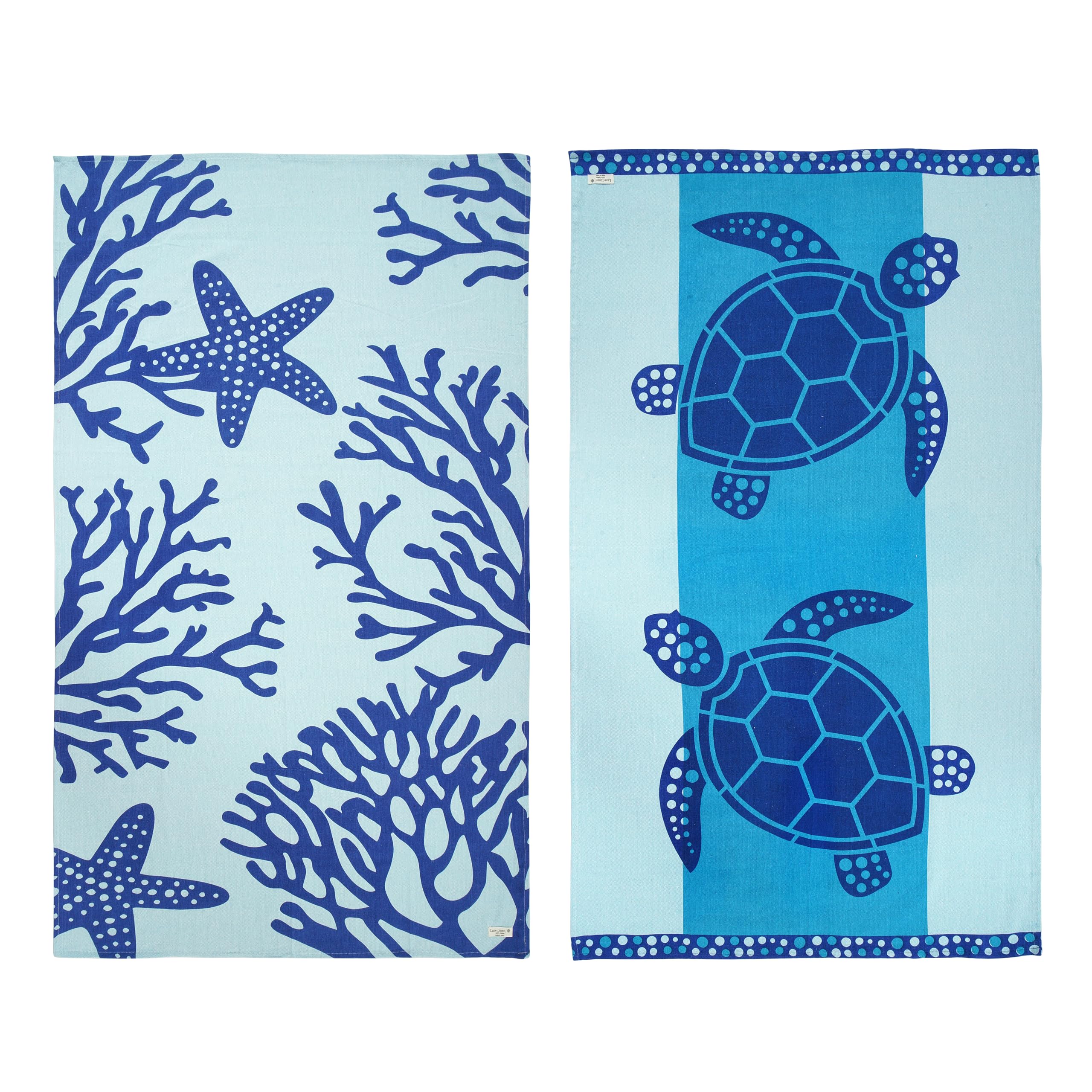 LANE LINEN Beach Towel 2 Pack, Oversized Beach Towel 39x71, Lightweight Beach Essentials for Women, Large Pool Towel, Absorbent 