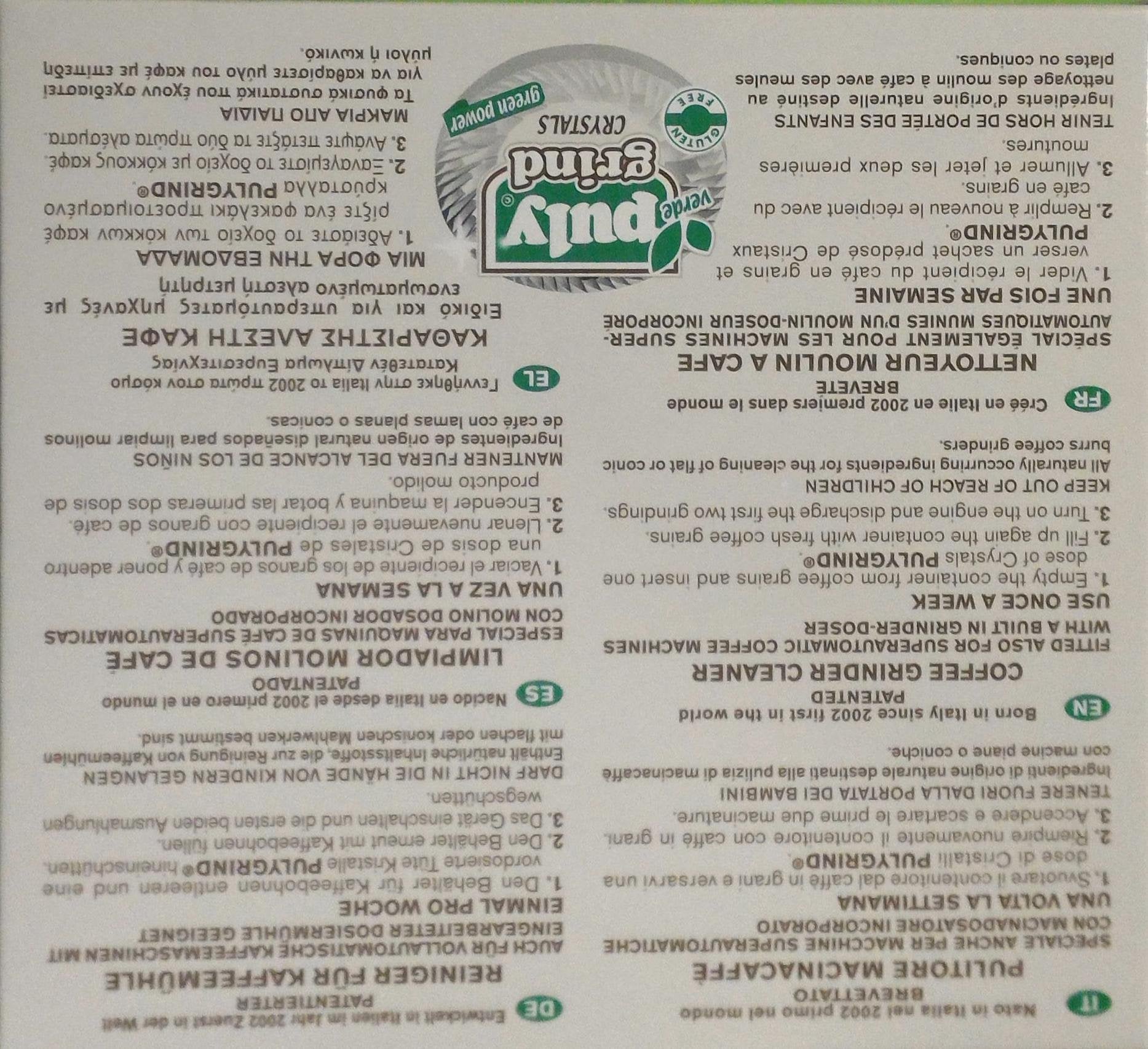 Puly Grind Espresso Coffee Grinder Cleaner - Box Of 10