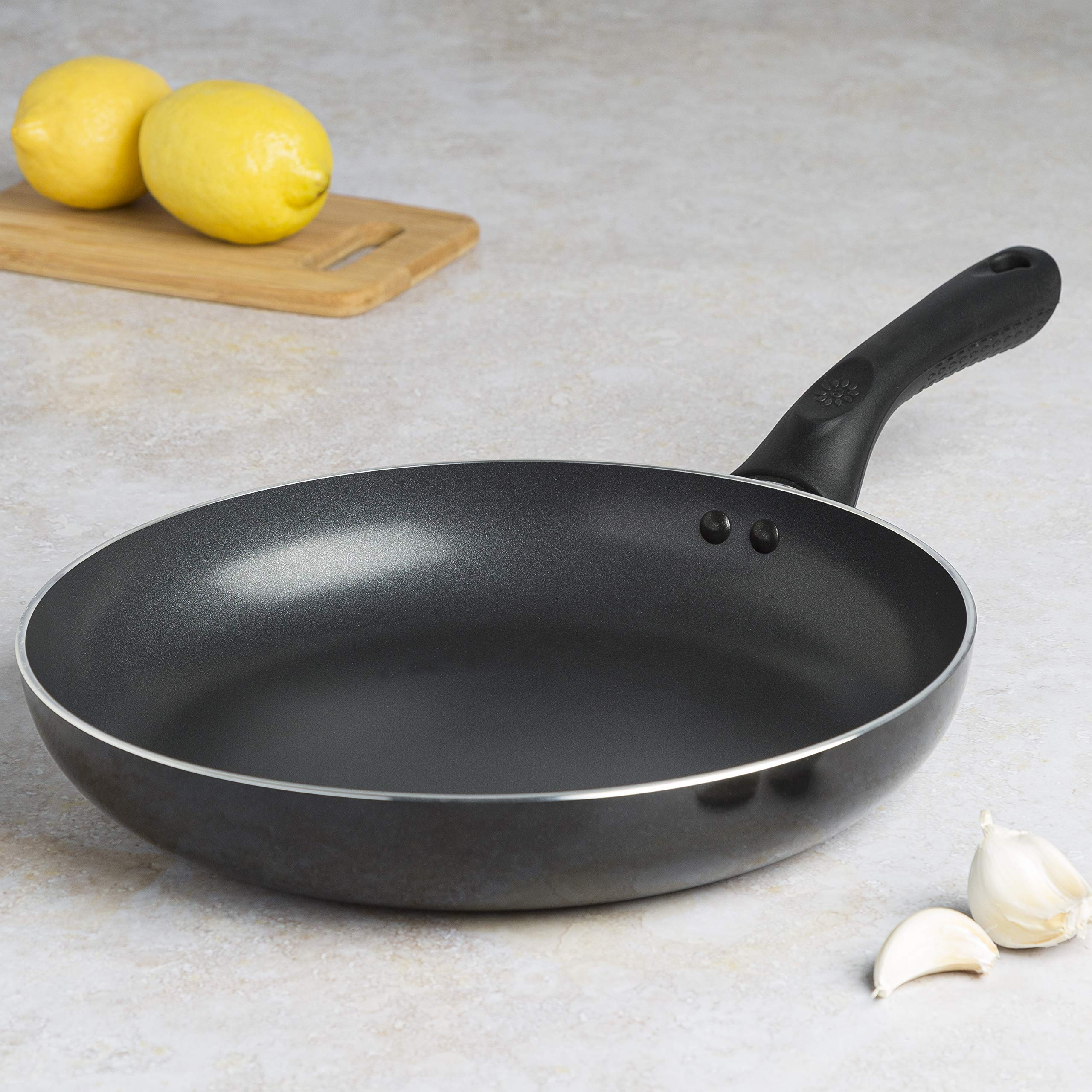 Ecolution Easy To Clean, Comfortable Handle, Even Heating, Dishwasher Safe Pots, 11'' Fry Pan, Black