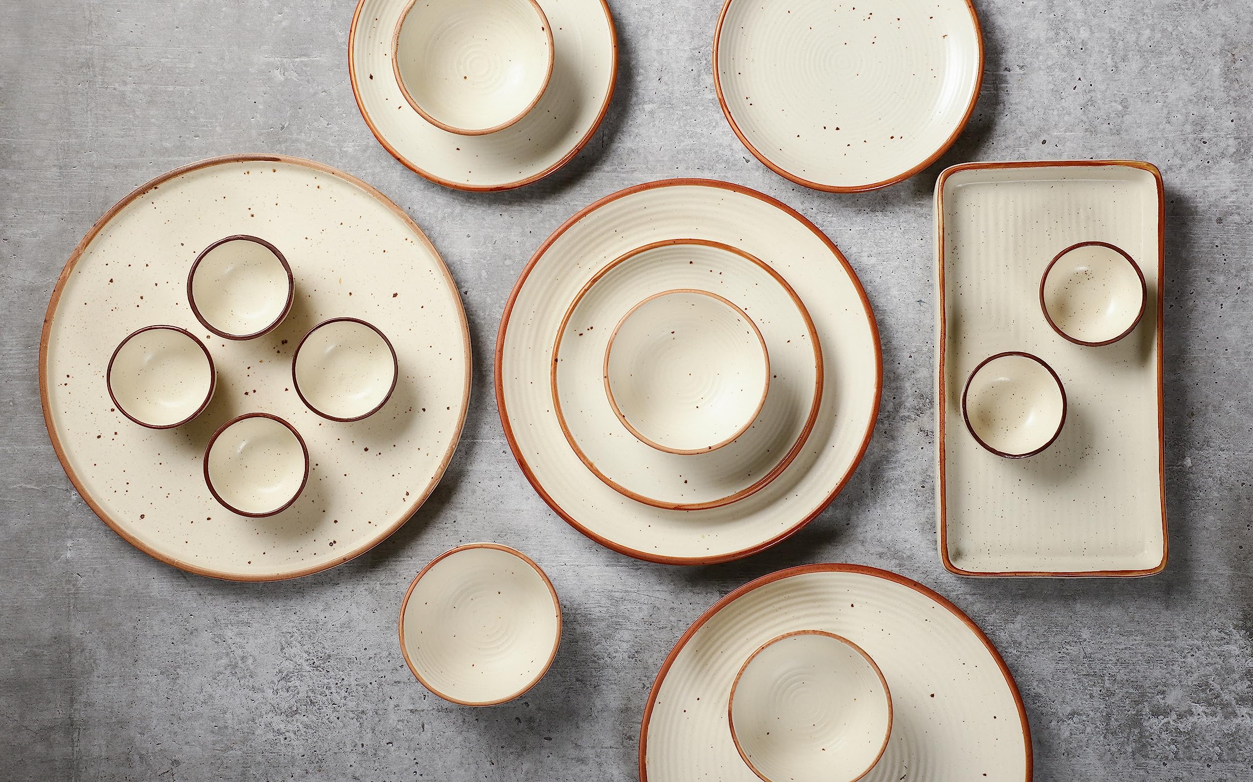 Miah Dcor Ceramic Bowls Set Of 6 Pcs Handcrafted Stoneware Matte Finish Dinner Bowl Katori Microwave Safe Freezer Safe Dishware