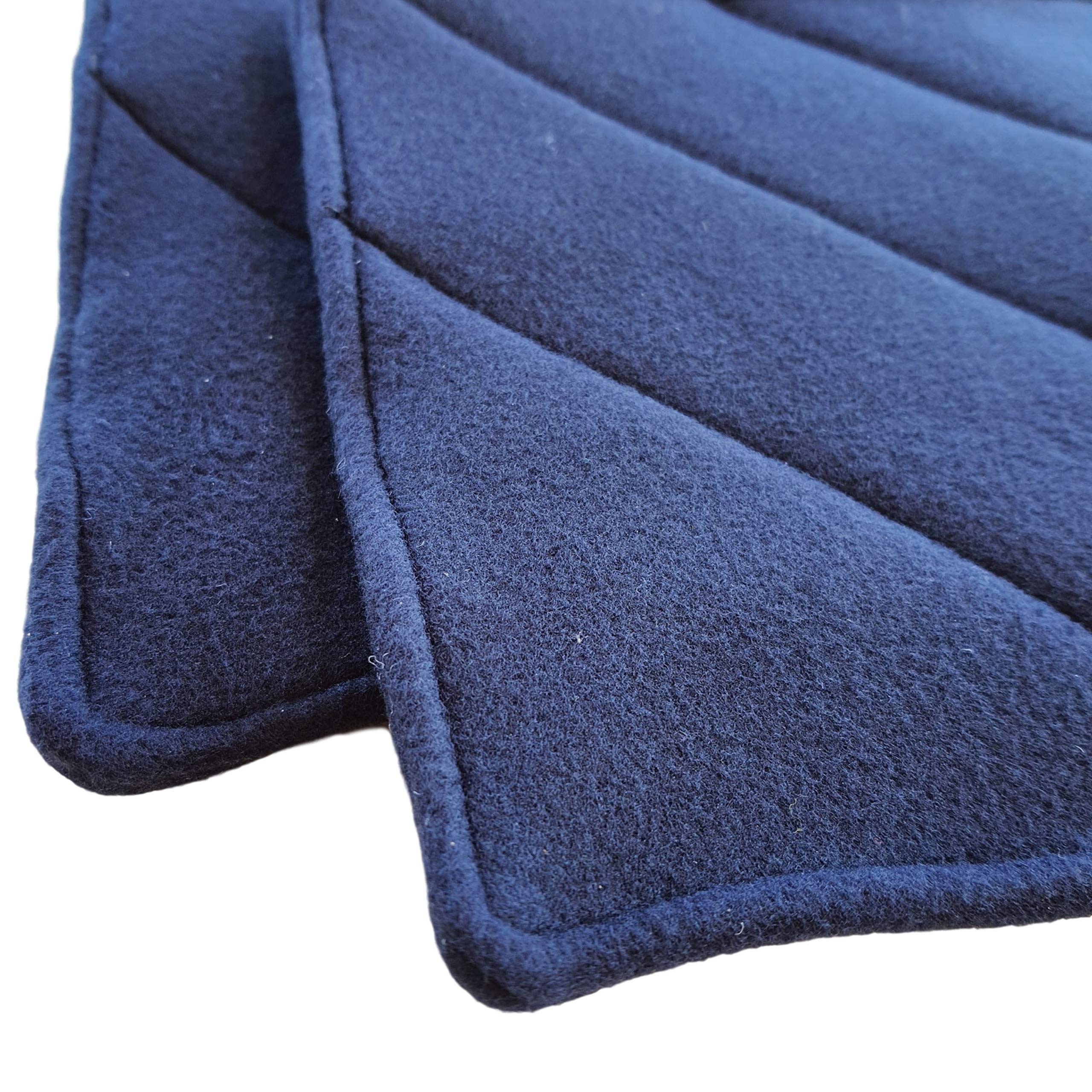 Cushystore Navy Blue Pot Holders Oven Pads Soft Fabric For Cooking Kitchen 7.75'', 2 Pack