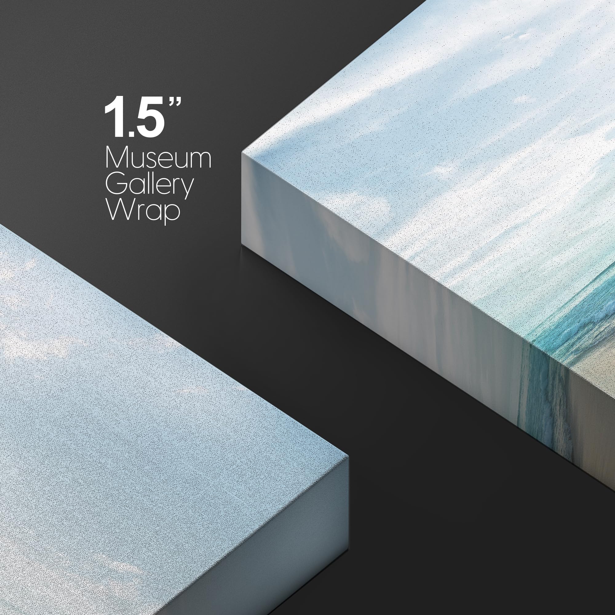 Wall26 Canvas Print Wall Art Peaceful Sunny Beach Day With Birds In Sky Nature Wilderness Photography Modern Art Rustic Scenic C