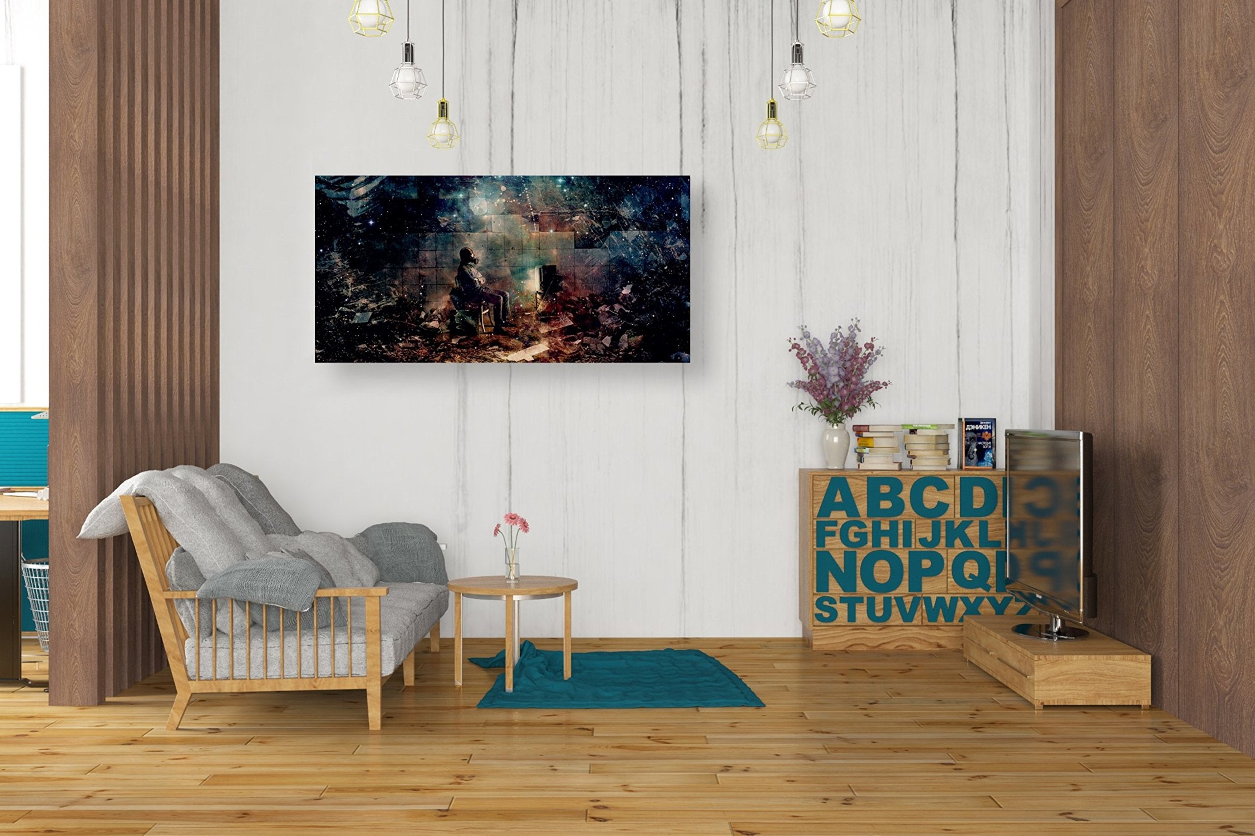 Cortesi Home 'The Noble Lie' By Mario Sanchez Nevado, Canvas Wall Art, 20'' X 40''