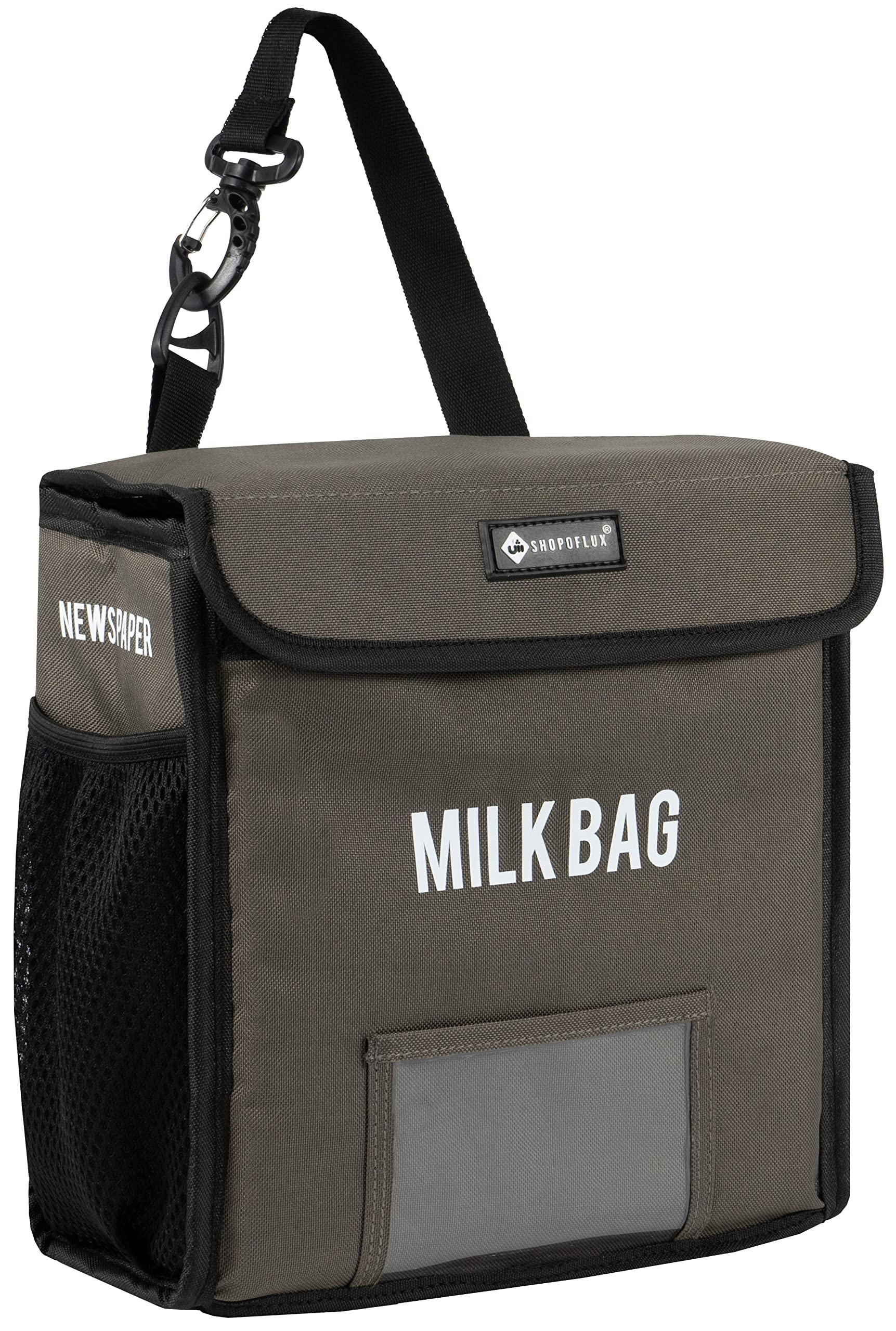 SHOPOFLUX Milk Bag for Door Hanging | Insulated and Waterproof Door Hanging Bag for Milk Sachets and Bottles Storage with Pocket