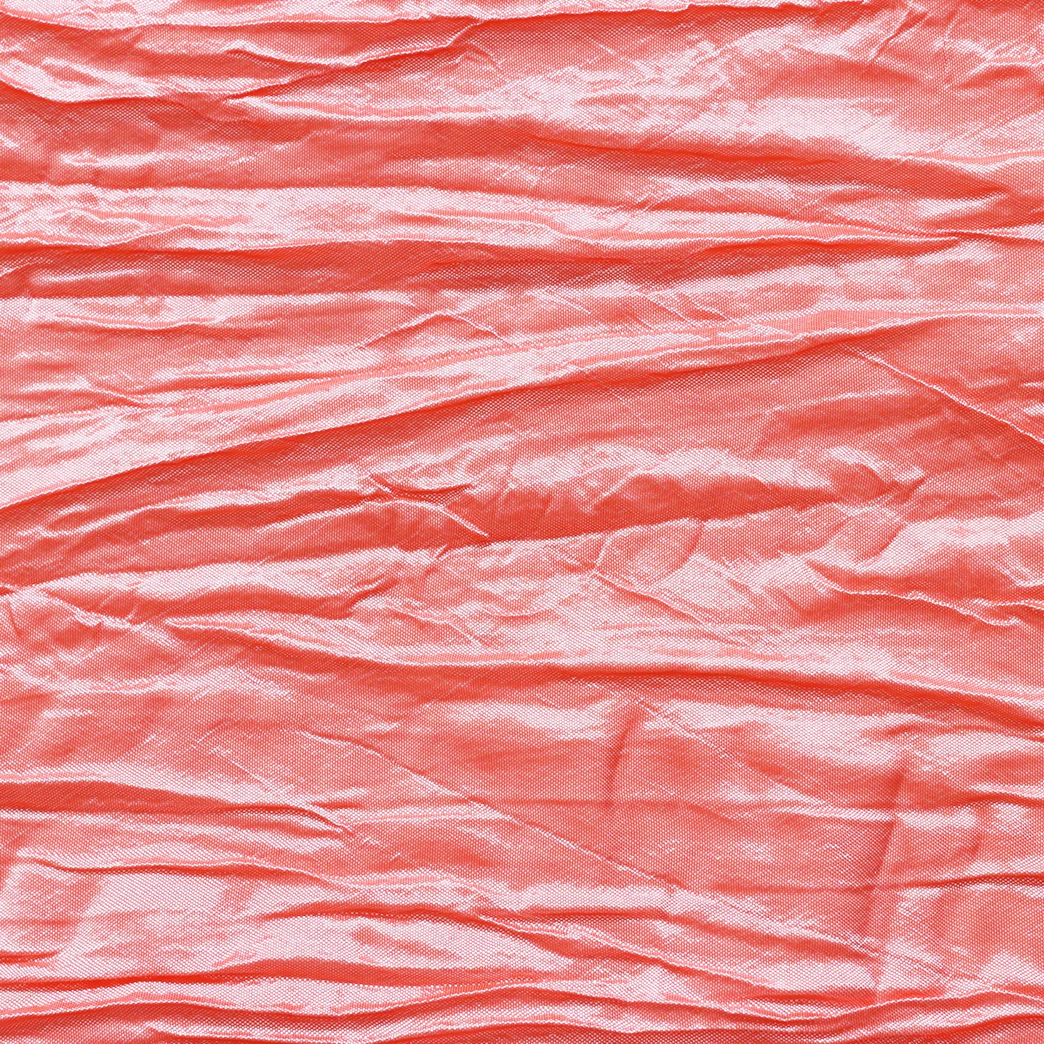 YOUR CHAIR COVERS - 90 x 132 inch Rectangular Crinkle Taffeta Tablecloth - Coral  Rectangle Table Linens for 6 ft Rectangular Tables  Wedding Crushed Table Cloth