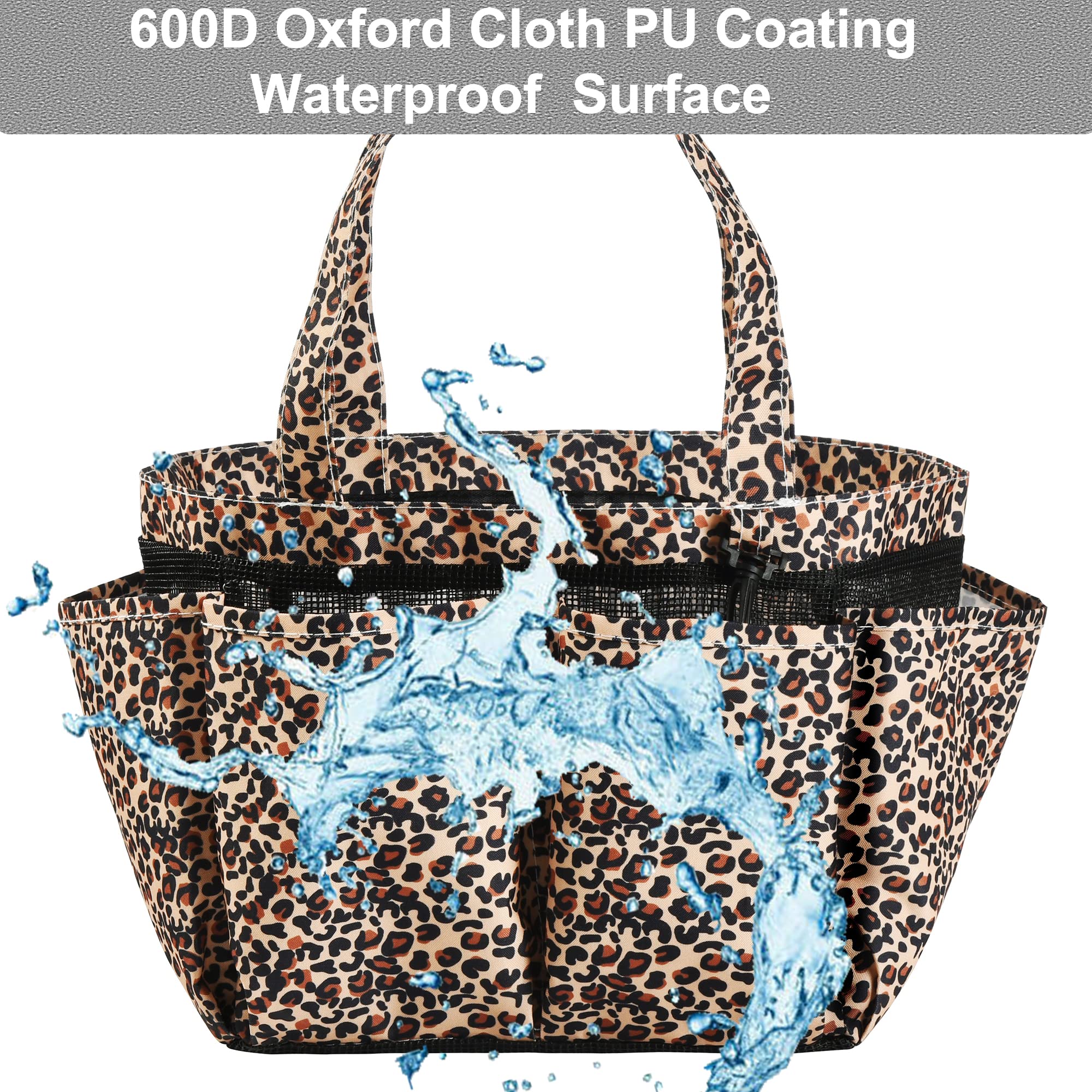 Haundry Mesh Shower Caddy Bag, Portable Basket Organizer With Key Hook For College Dorm Bathroom Camp Gym, Hanging Tote Bag With