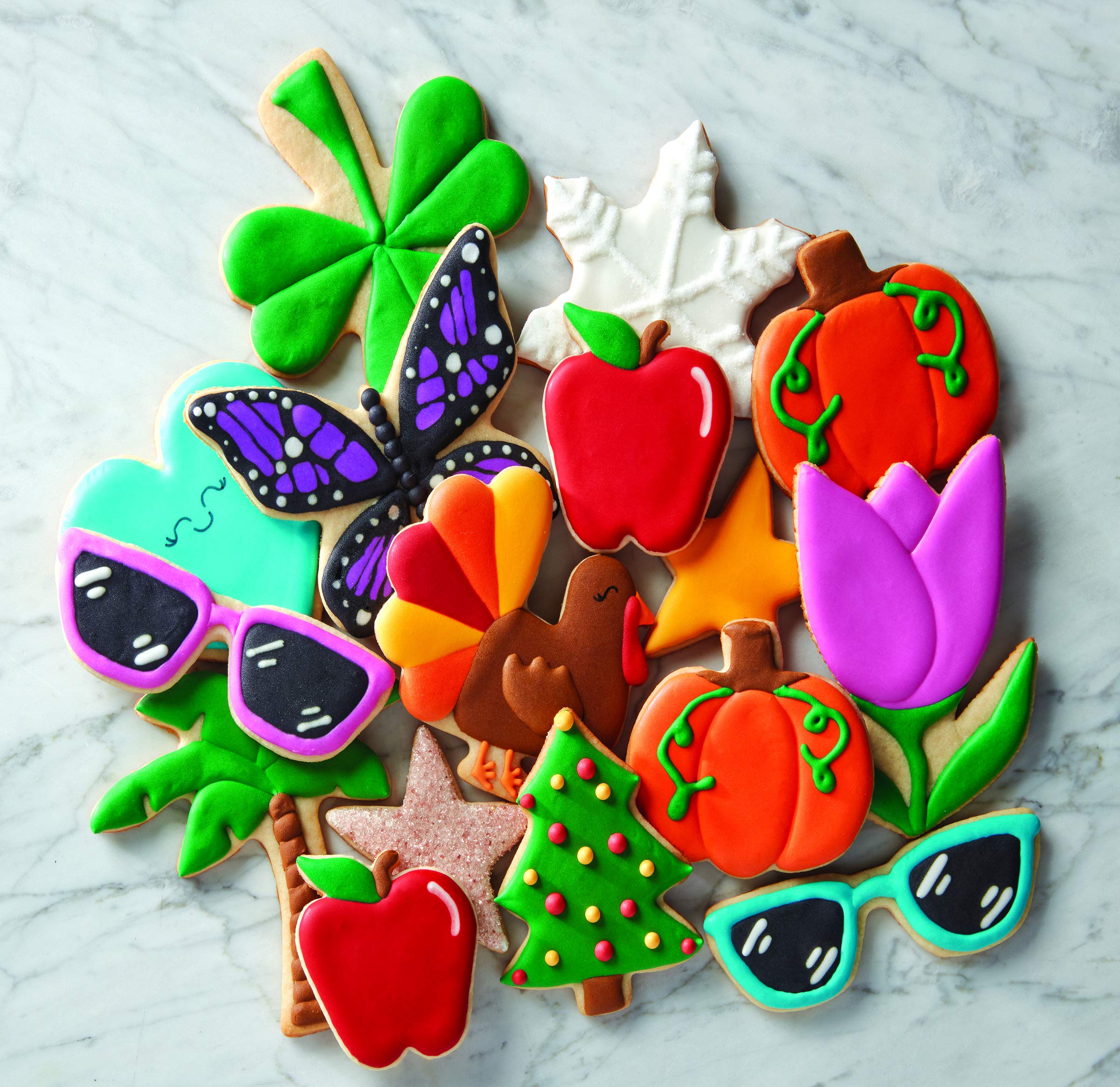Chicago Metallic Month Cookie Cutter Set In Glass Jar, 12-Piece, Silver
