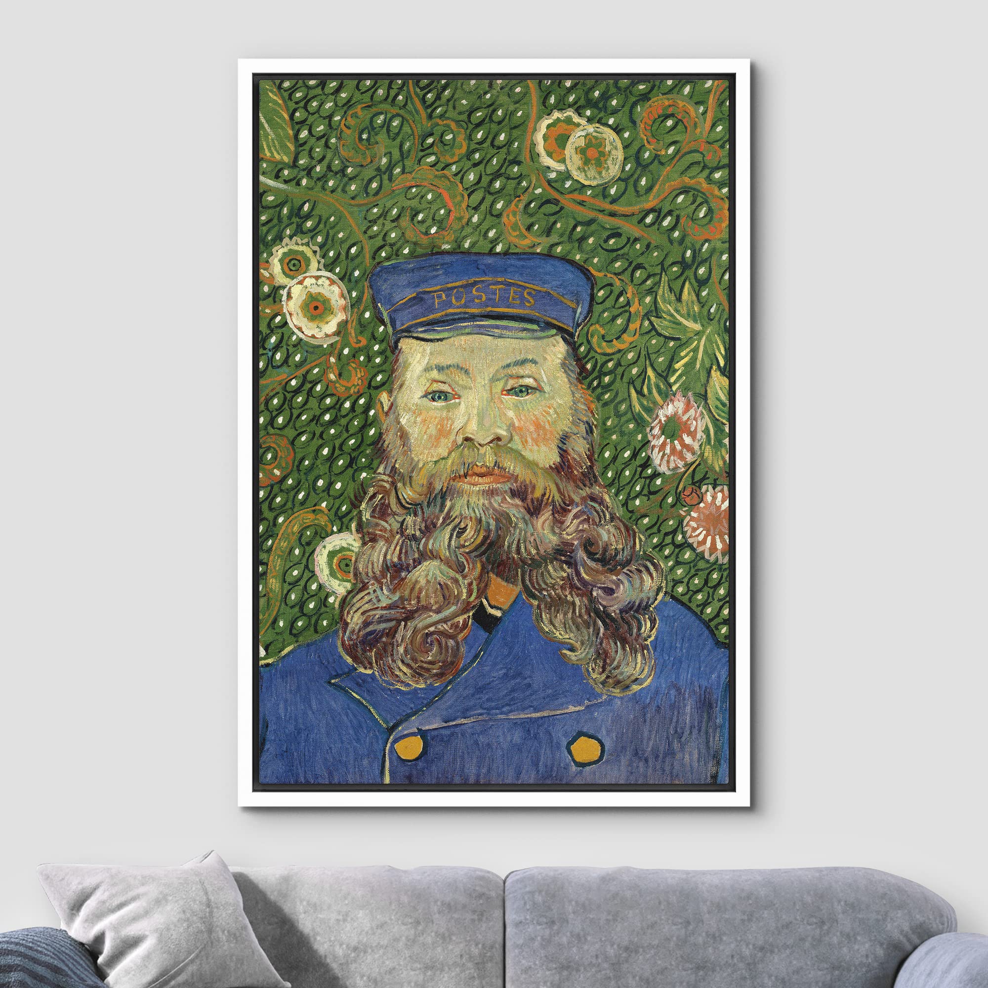 Wall26 Framed Canvas Print Wall Art Portrait Of Postman Joseph Roulin By Artist Vincent Van Gogh Nature Wilderness Illustrations