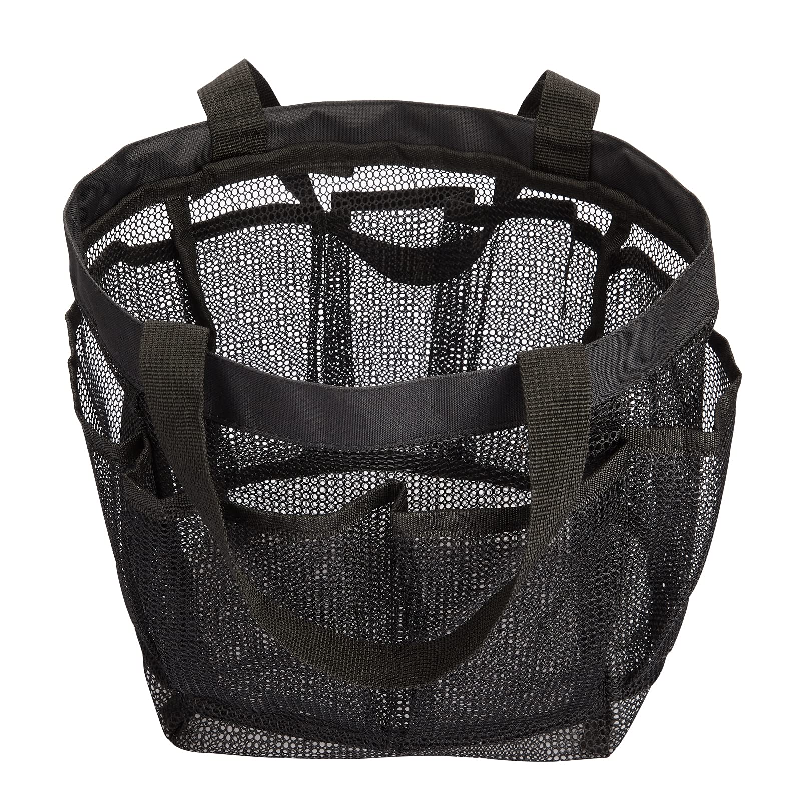 Haoguagua Mesh Shower Caddy Tote Bag 8 Pockets, Hanging Portable Toiletry Bag For Men And Women, College Dorm Essentials Quick D