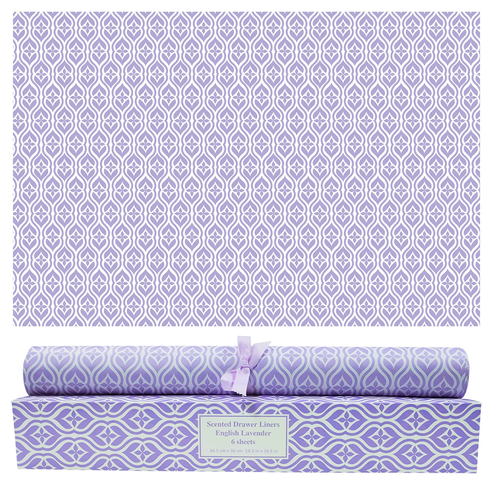 Lavender Scented Drawer Liners, 6 Sheets Fragrant Paper Liners Non-Adhesive Paper Sheets For Home Closet, Dresser Drawers, For H