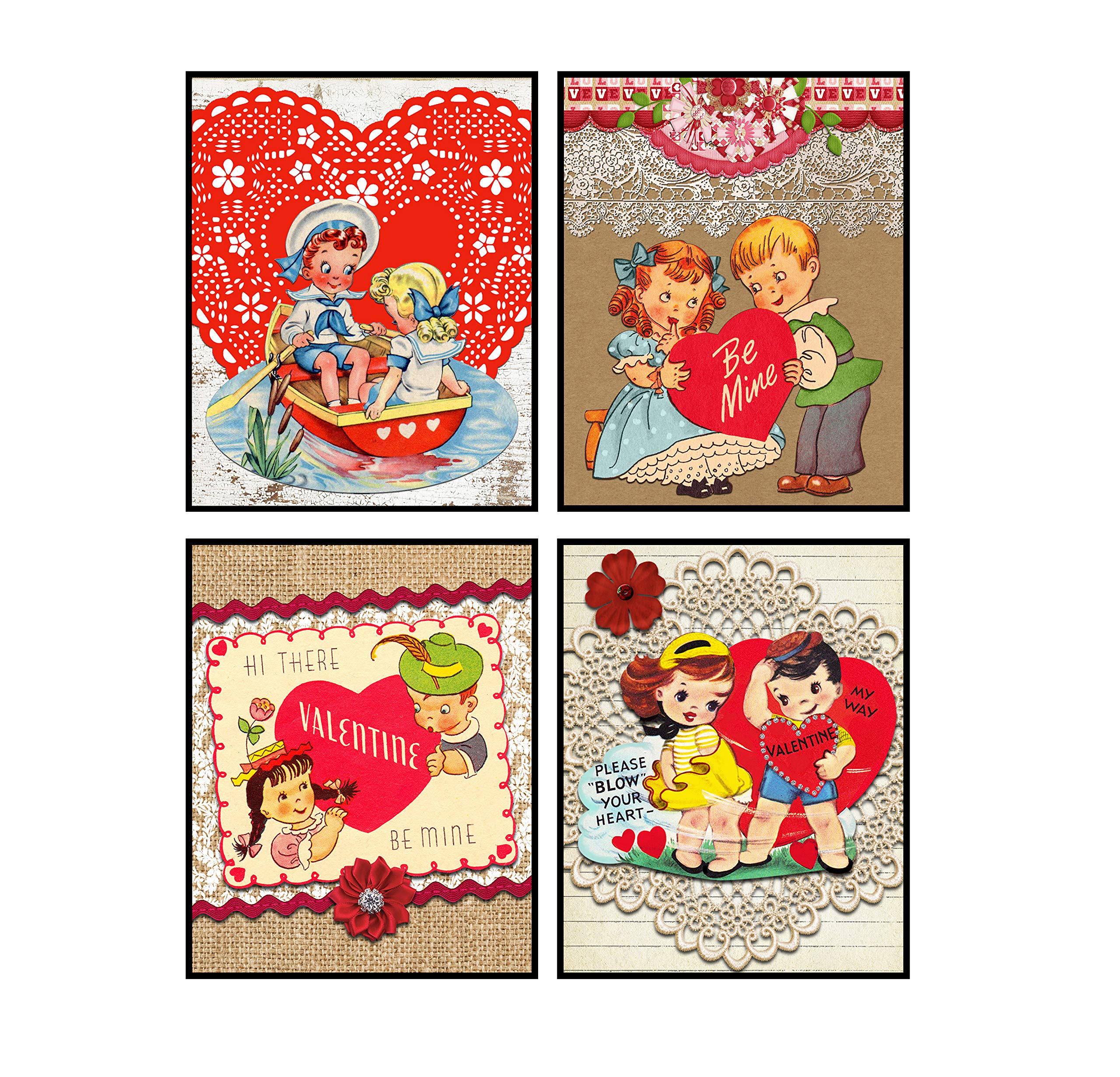 Silly Goose Gifts Valentine'S Day Art Print Wall Art Sets (Children)