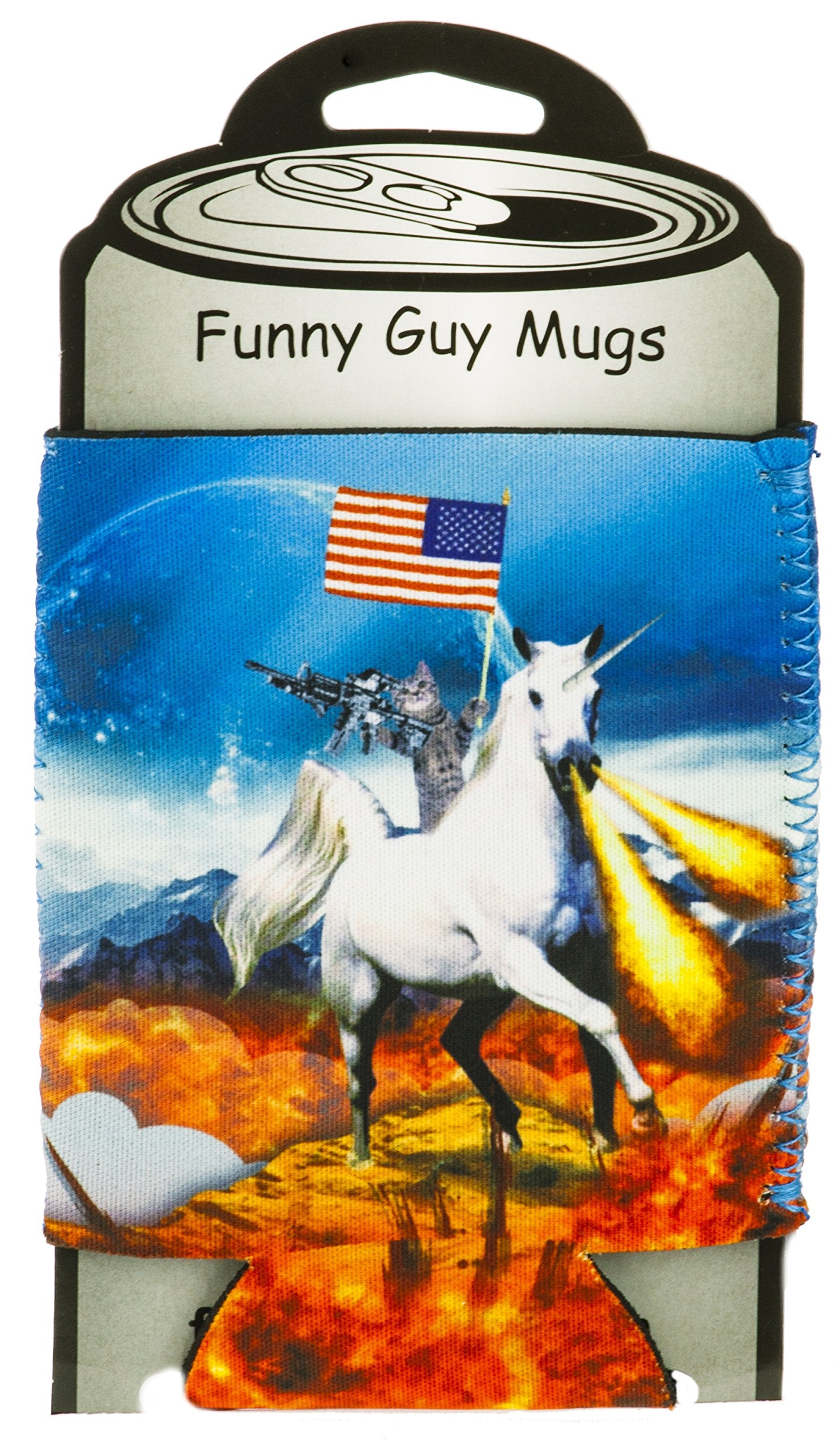 Funny Guy Mugs Kittens Collapsible Neoprene Can Coolie - Drink Cooler