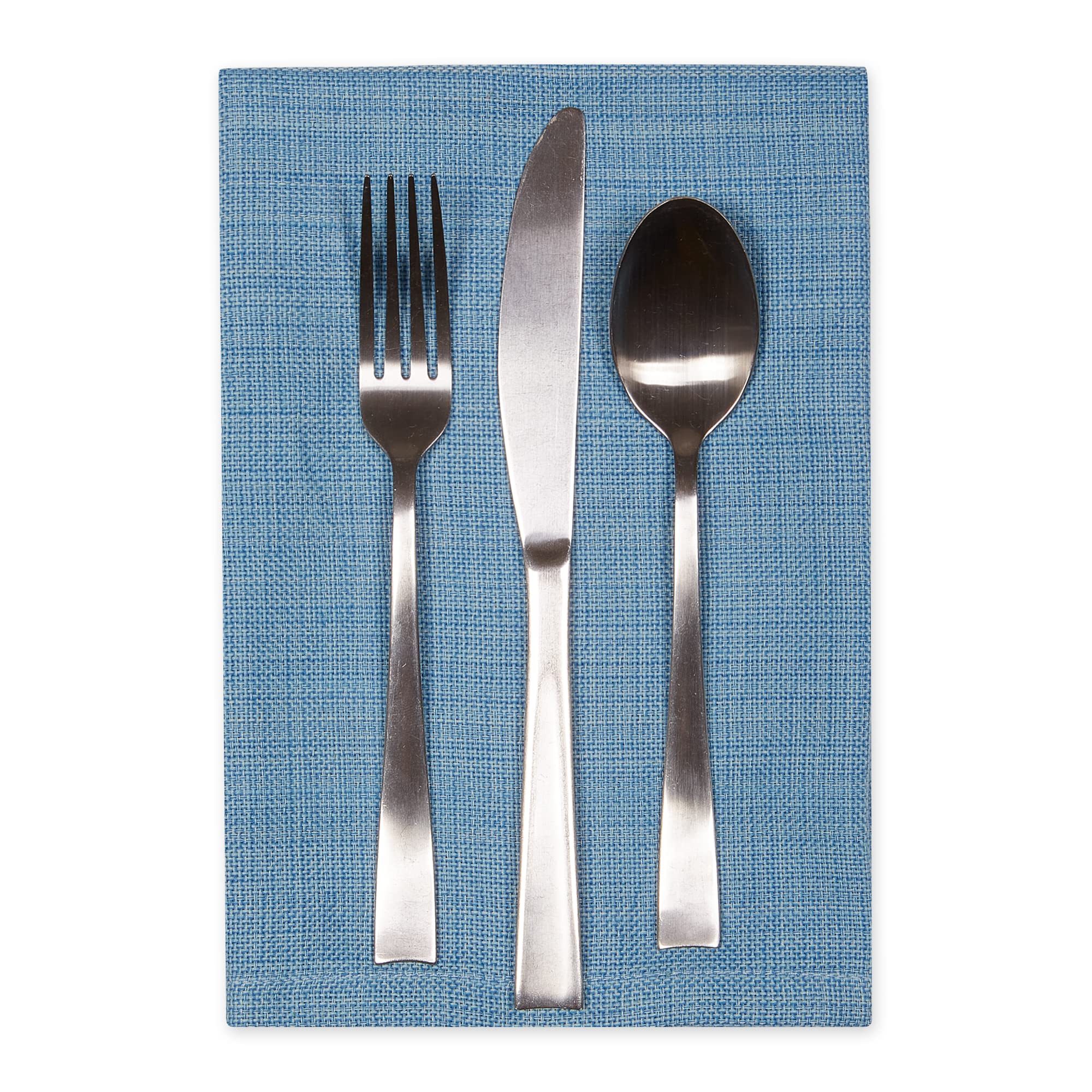 LIGHT BLUE VARIEGATED NAPKIN SET/6