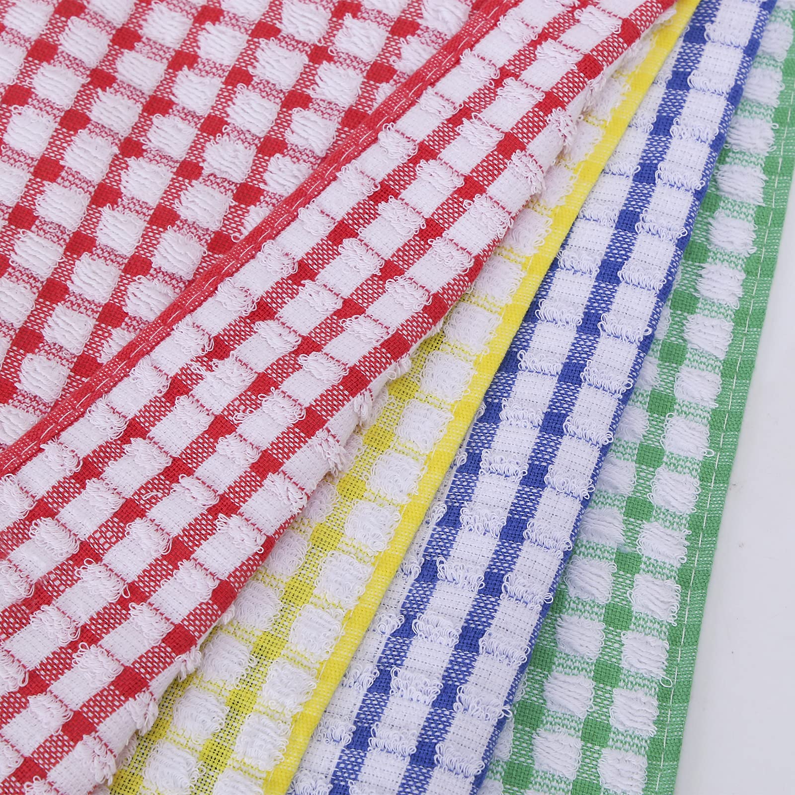 Oeleky Dish Towels For Kitchen 15X26 Inches, Pack Of 8 Cotton Kitchen Towels For Drying Dishes, Absorbent Bar Mop Towels (Multi,
