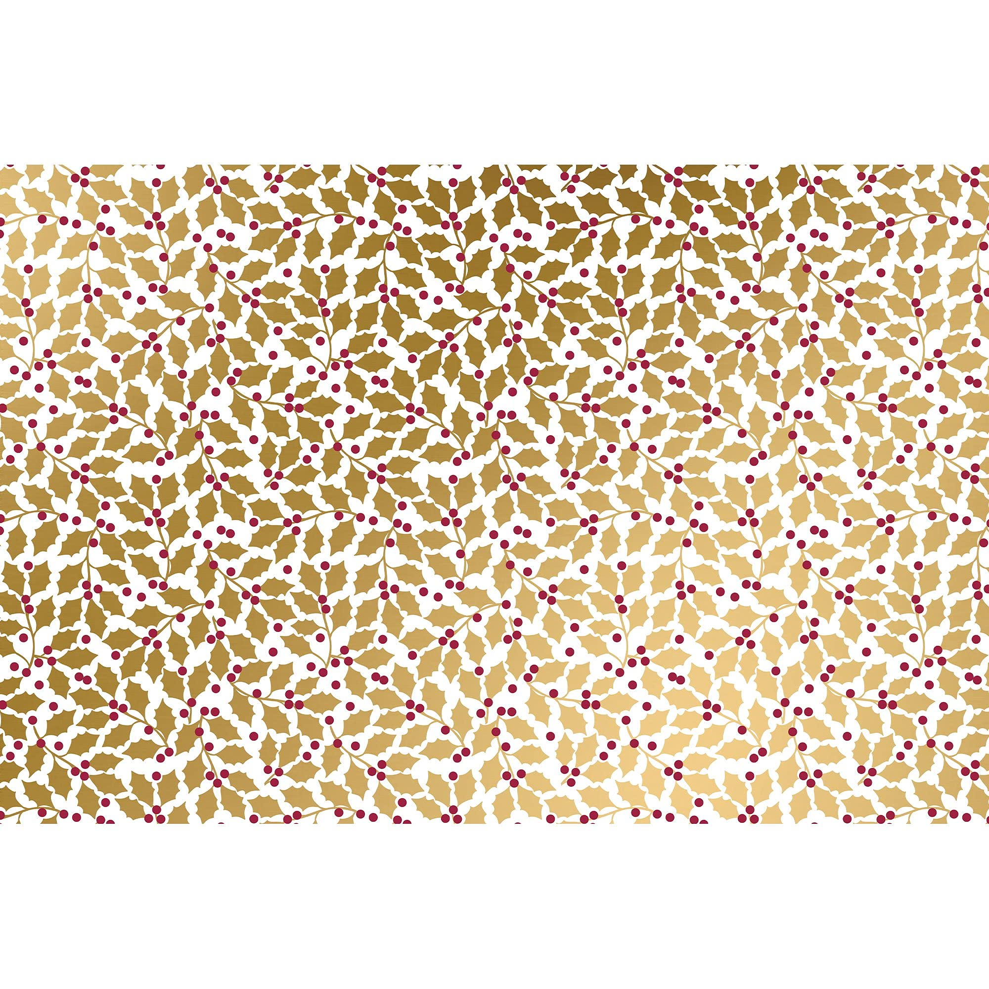 Jillson Roberts 6 Pack-Count Winter Classics Christmas Printed Tissue Paper Available In 7 Different Designs, Elegant Holly