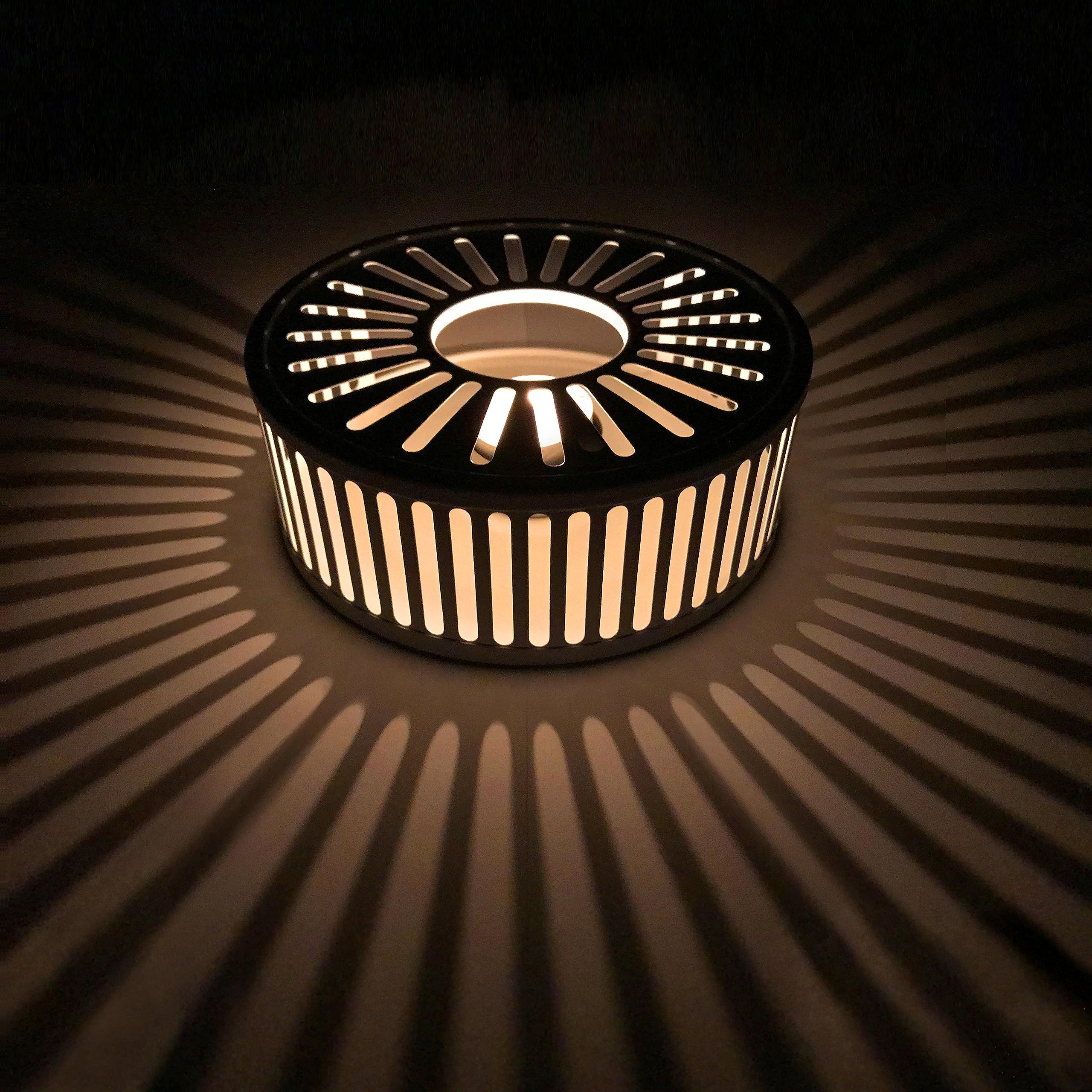 Creano White Design Stainless Steel Teapot Warmer With Tea Light Holder - Stable Rattles Not - Rechaud Suitable For All Teapots