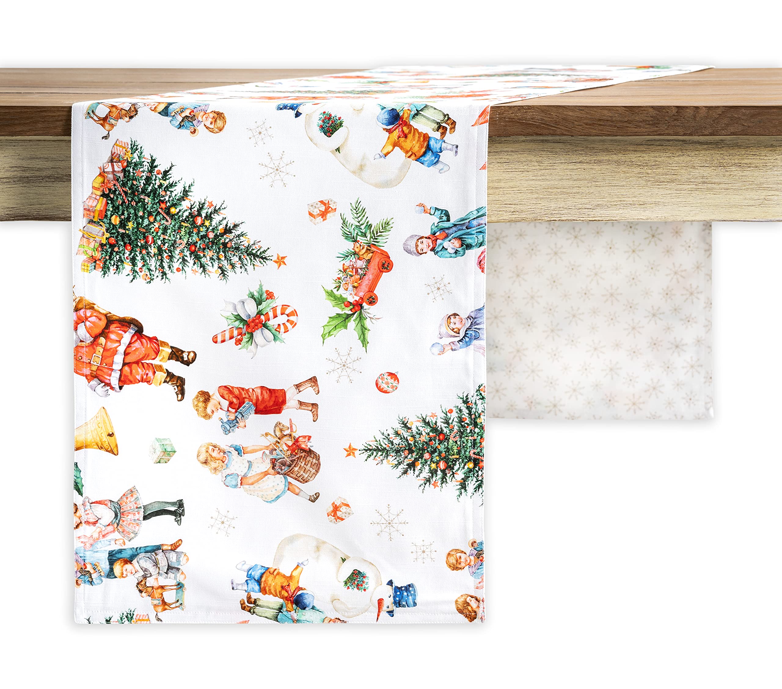 Maison D' Hermine Table Runners 100% Cotton 14.50Inch X 72Inch Tablerunner, Decorative Table Runner, Dining, Buffet Party & Camp
