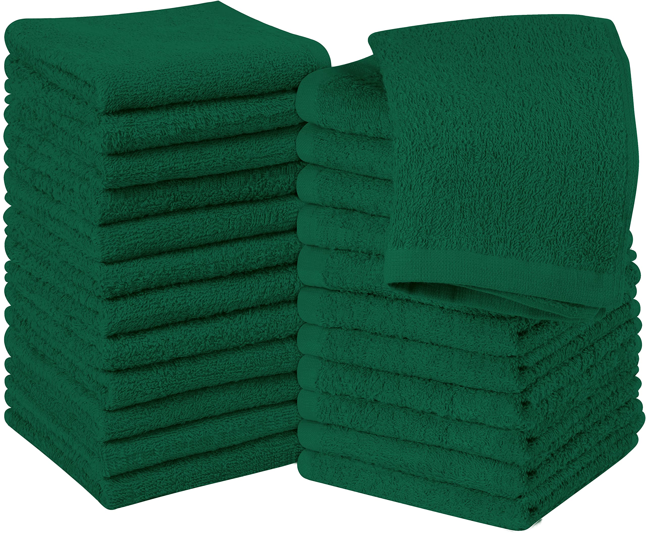 Utopia Towels 24 Pack Cotton Washcloths Set - 100% Ring Spun Cotton, Premium Quality Flannel Face Cloths, Highly Absorbent And S