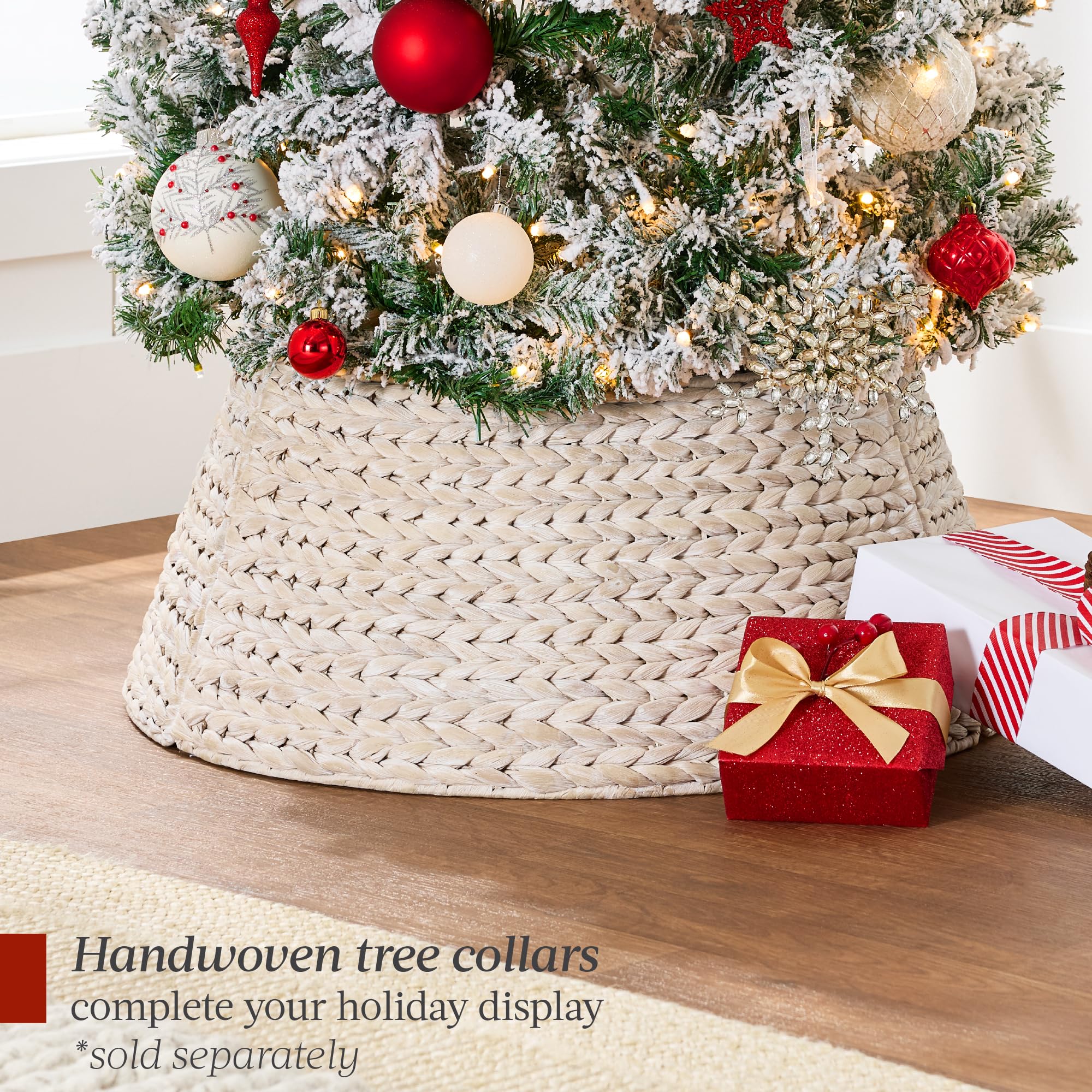 Best Choice Products Flocked Pencil Christmas Tree, Pre-Lit Slim Artificial Holiday Decoration, 6ft Lighted Skinny w/Base, Warm