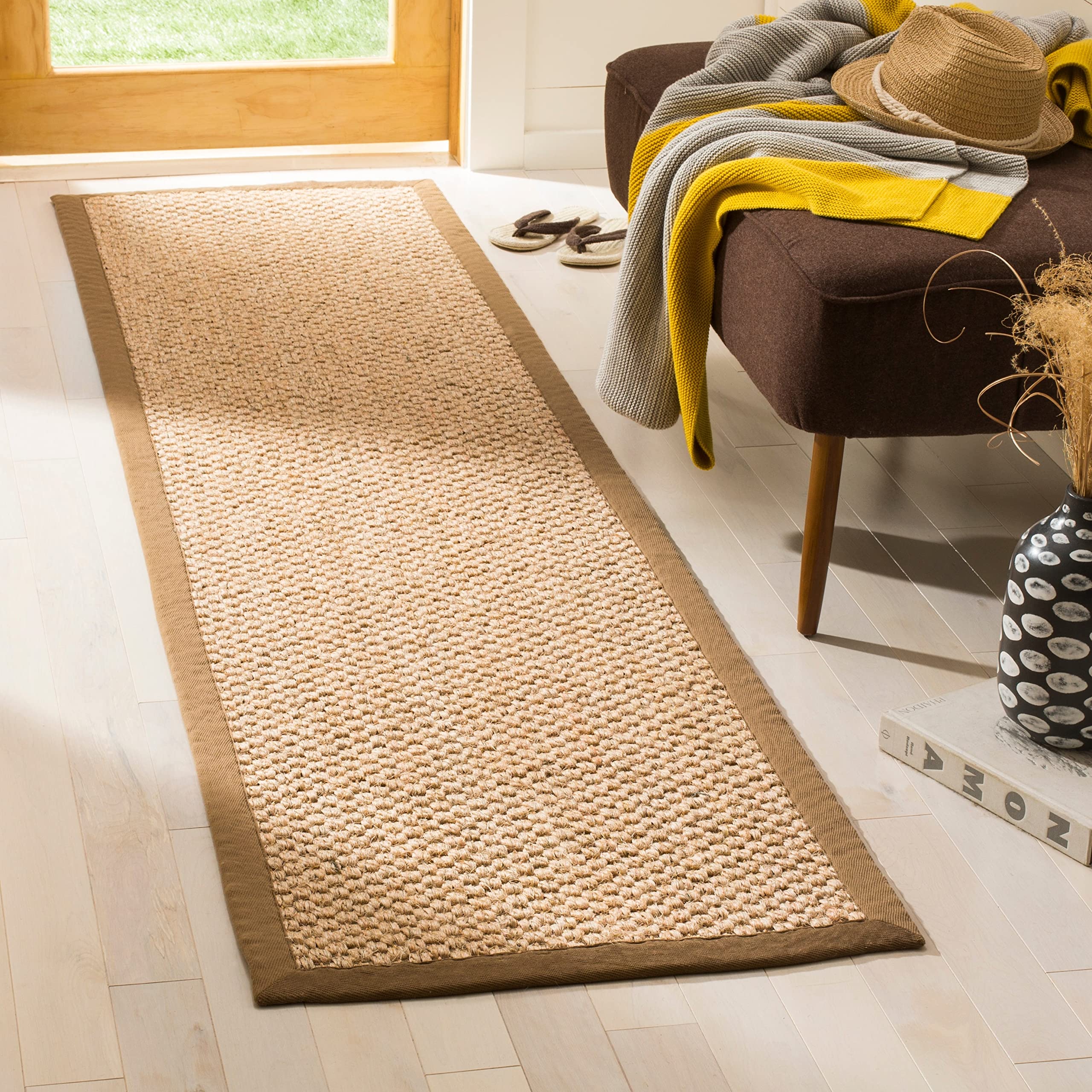 SAFAVIEH Natural Fiber Collection Runner Rug - 2 x 6, Natural, Sisal Design, Easy Care, Ideal for High Traffic Areas in Living