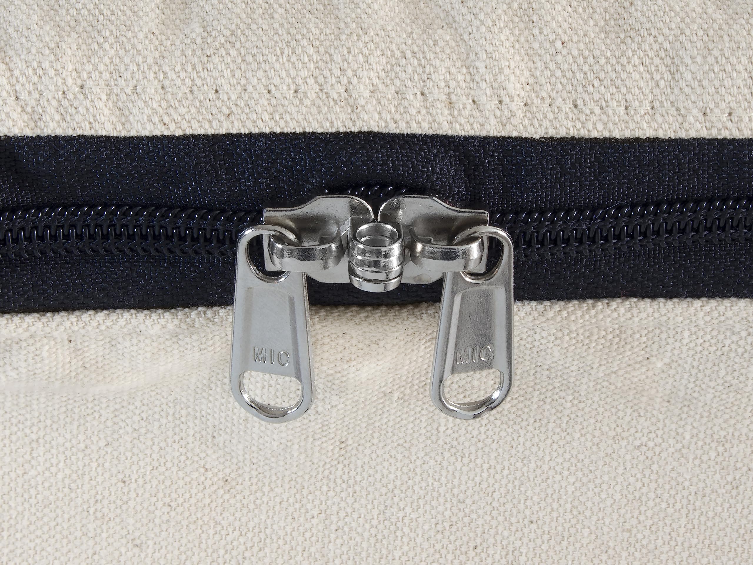 Canvas Under Bed Storage Bags - Canvas Storage Bags with Zipper for Comforters, Blankets & Pillows - Extra Large Bed Linen Stora