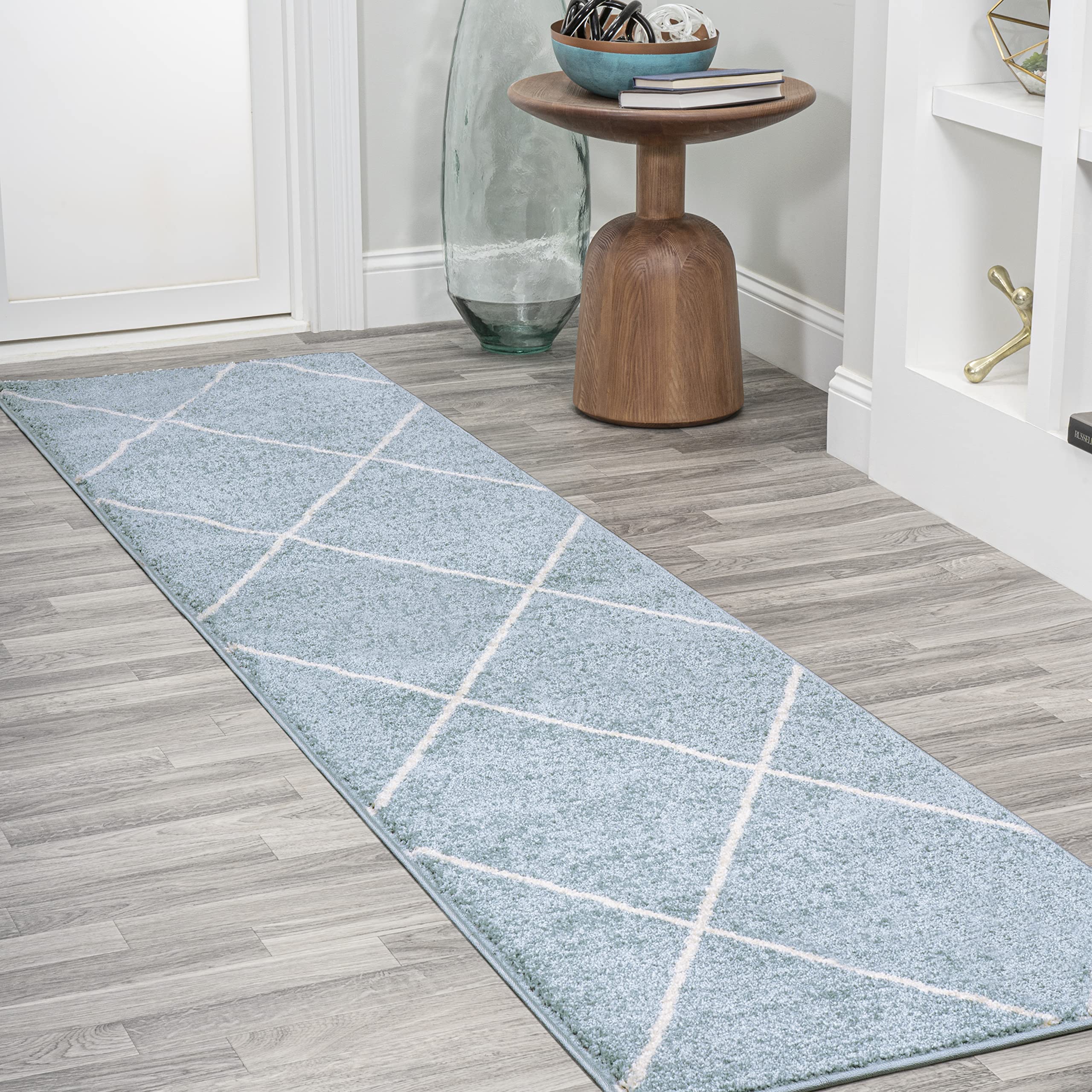 JONATHAN Y SEU102C-210 Cole Minimalist Diamond Trellis Indoor Area-Rug, Modern, Contemporary, Casual Easy-Cleaning,Bedroom,Kitch
