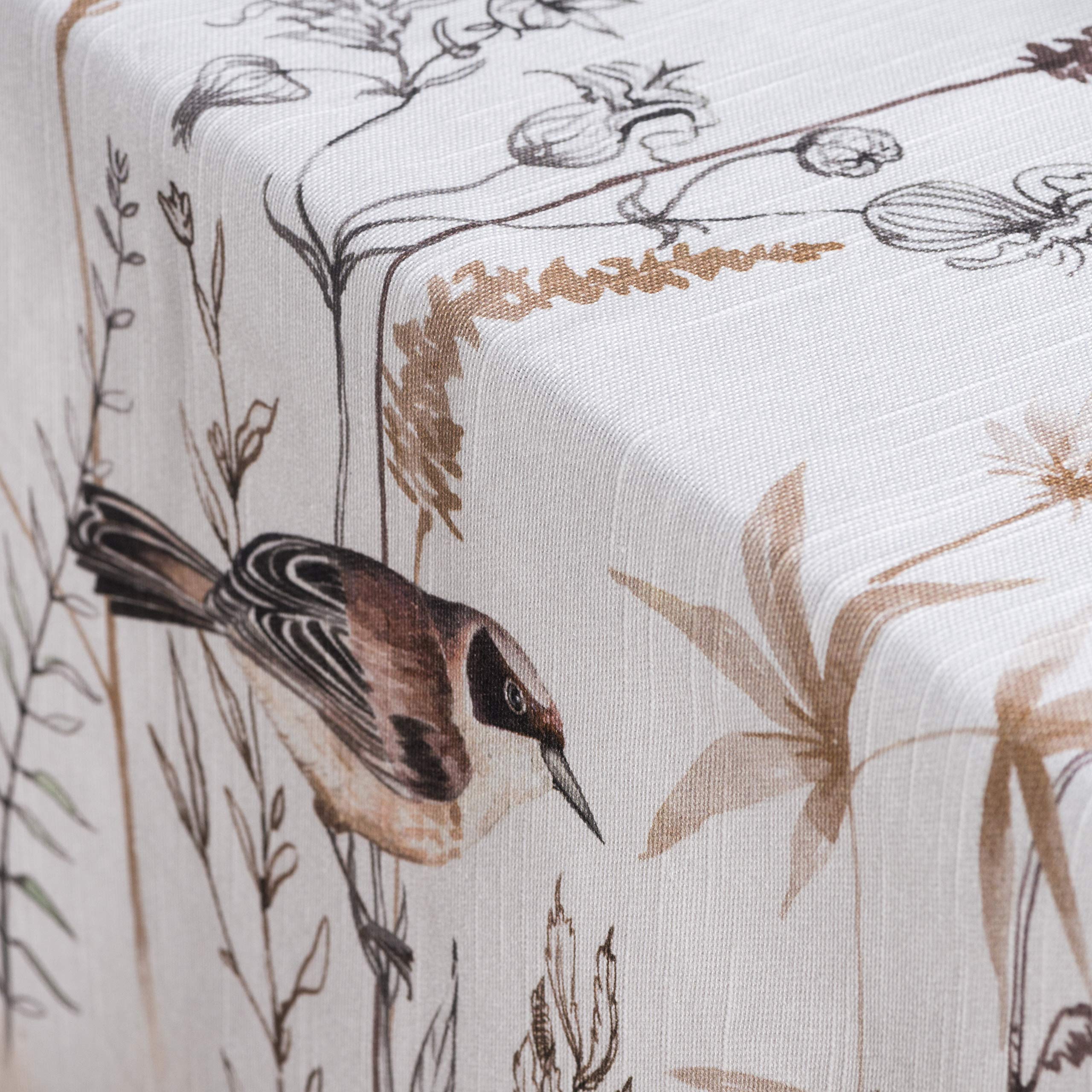 Maison D' Hermine Tablecloths 100% Cotton 60''X120'' Decorative Rectangle Tablecloth Washable Table Cover For Gifts, Holiday Din